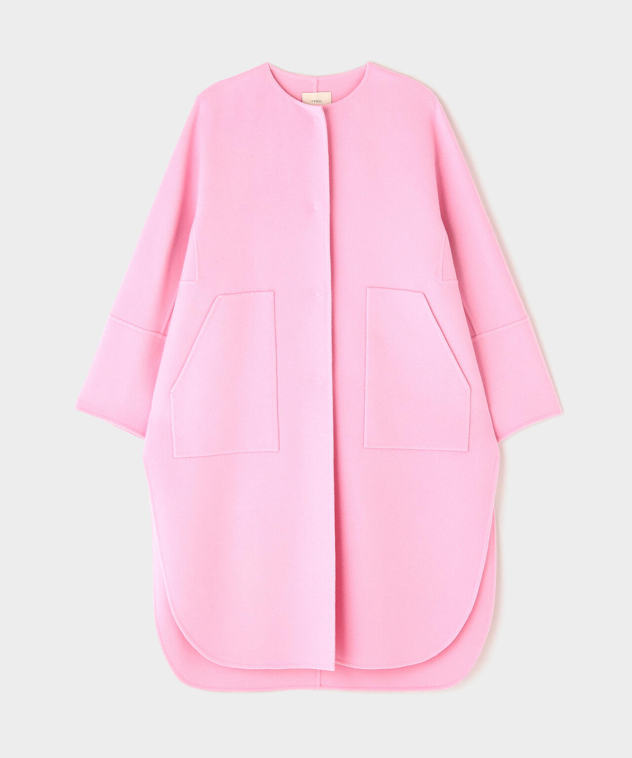 ソフトウールリバーノーカラーコート