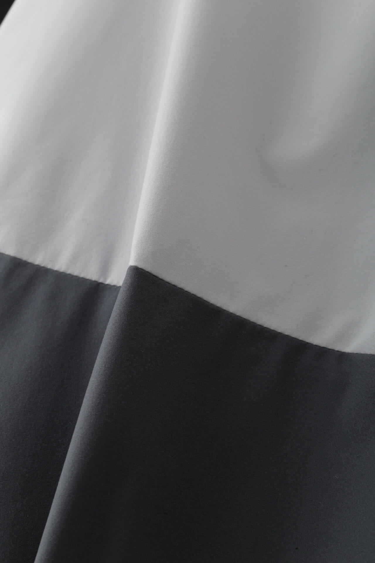 SOLOTEXブロード配色ボリュームスリーブブラウス