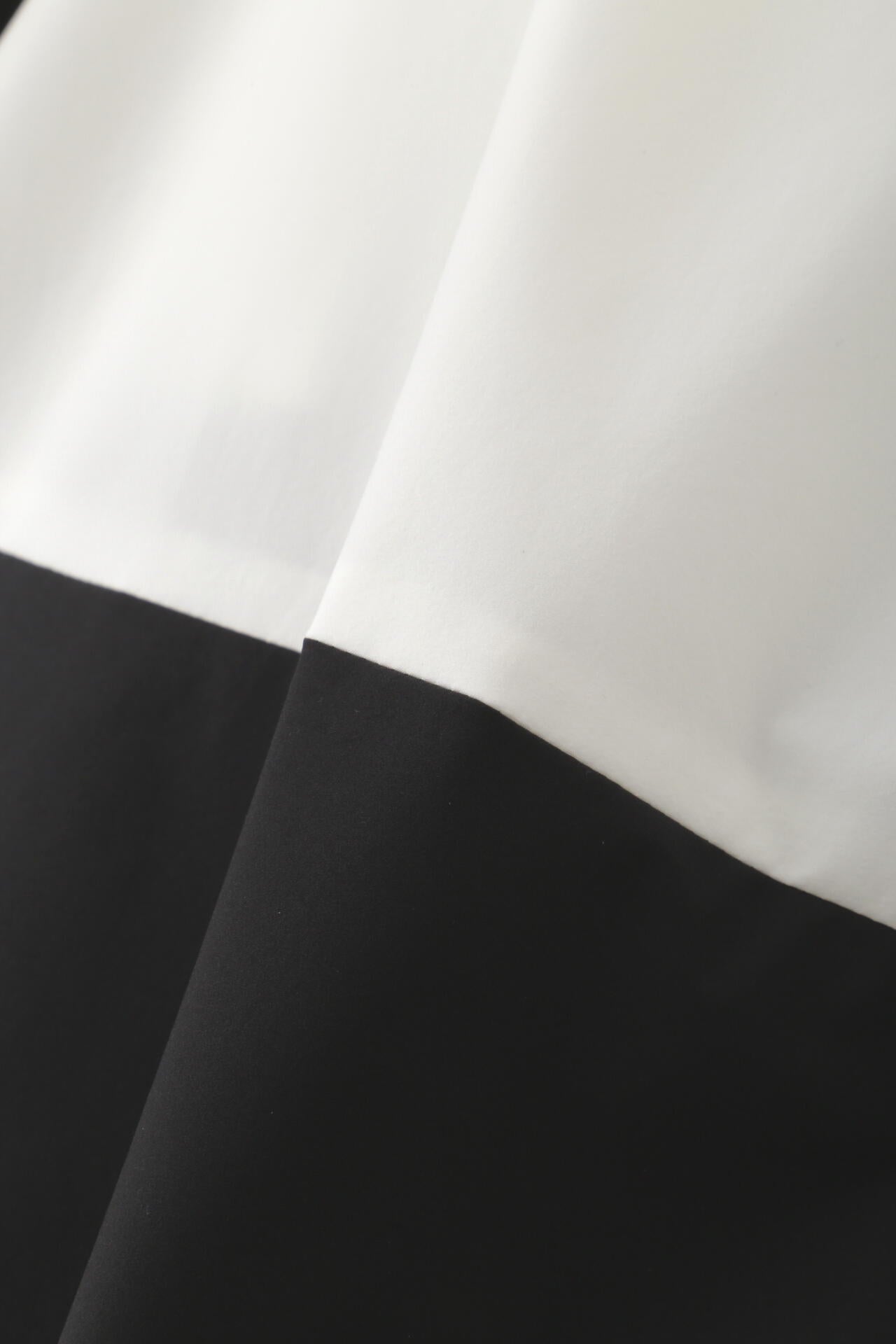 SOLOTEXブロード配色ボリュームスリーブブラウス