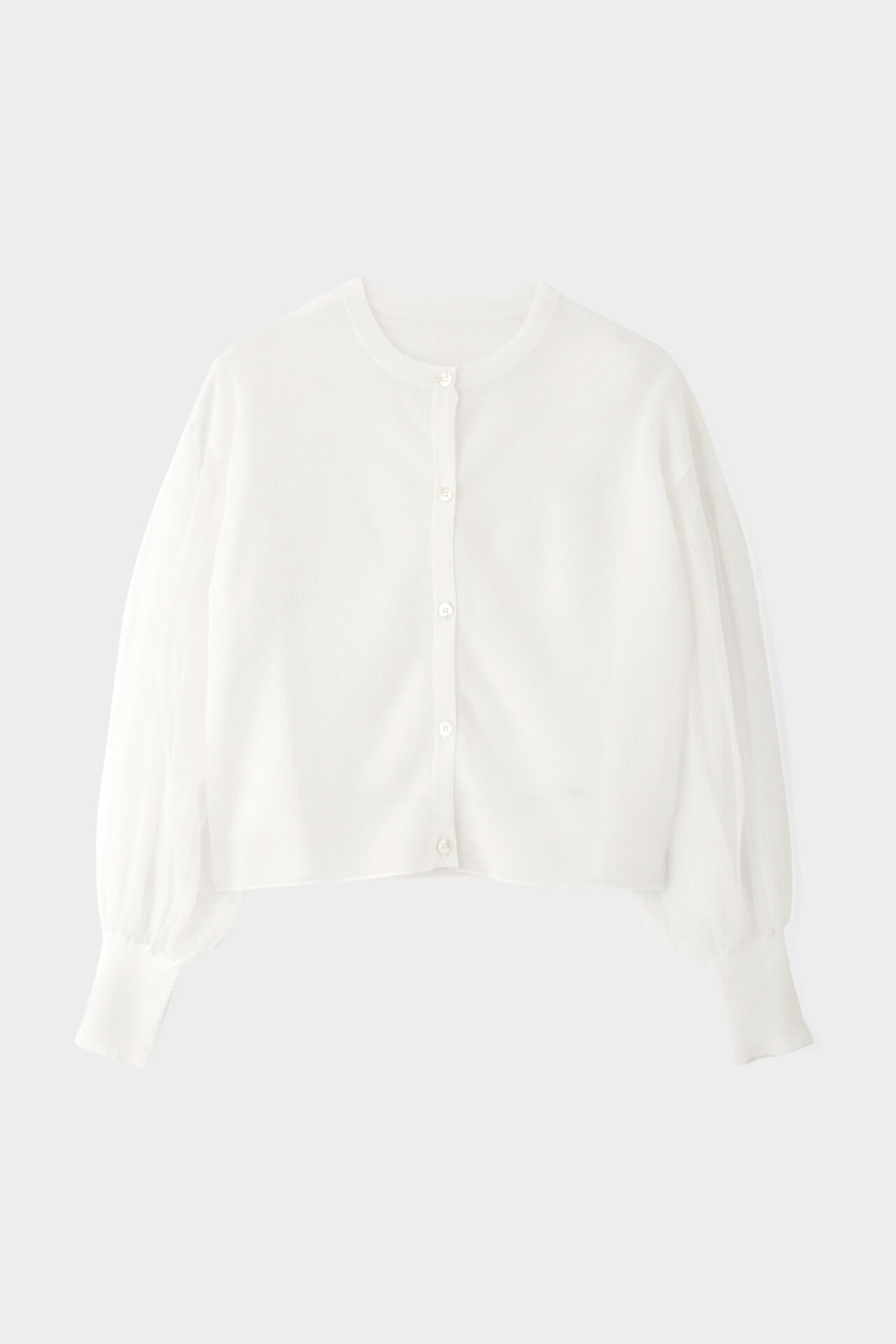 シアーニットカーディガン