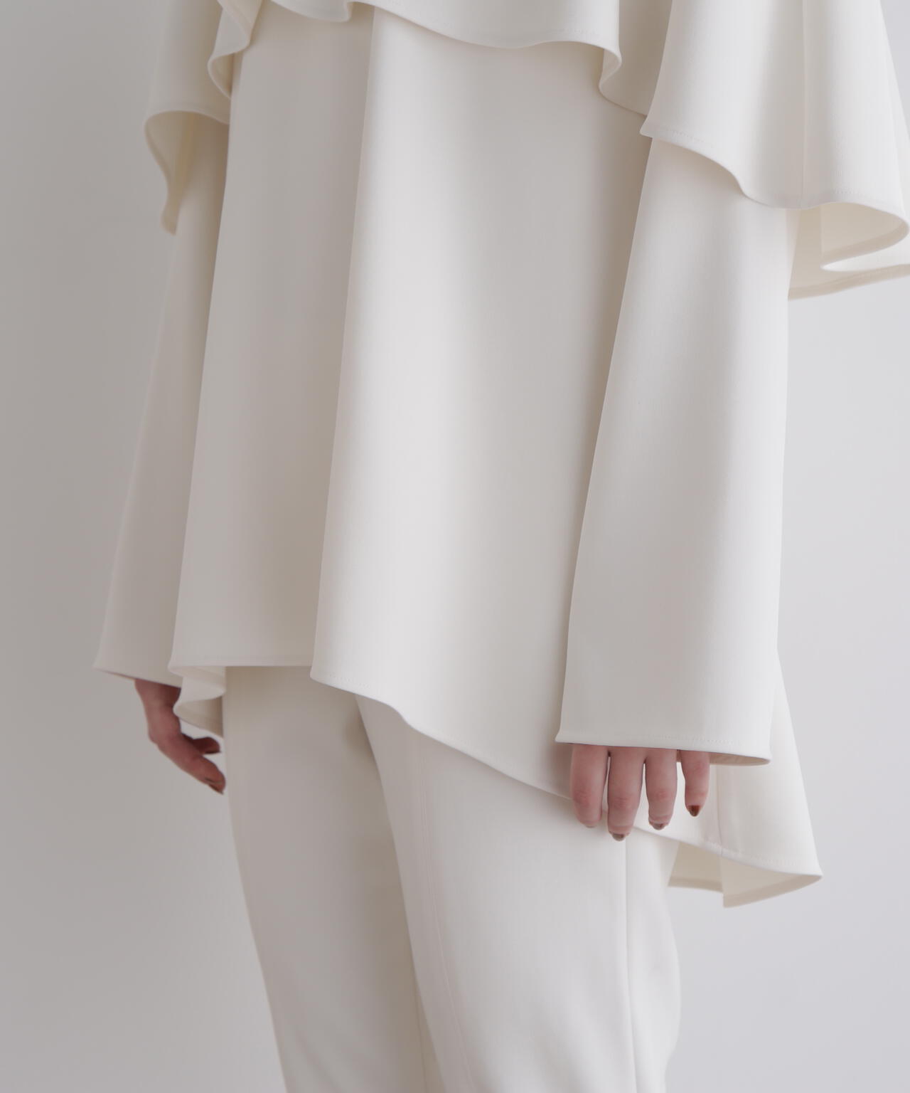 起毛2WAYツイルブラウス