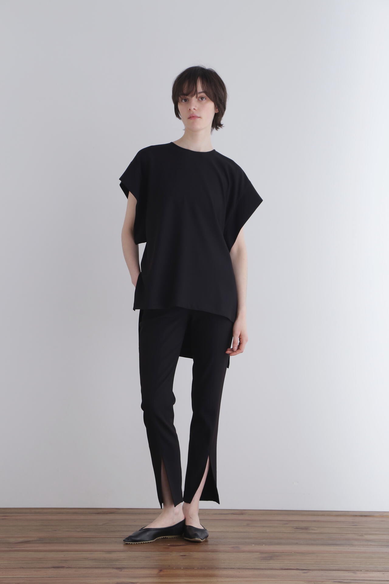 2WAYツイルブラウス