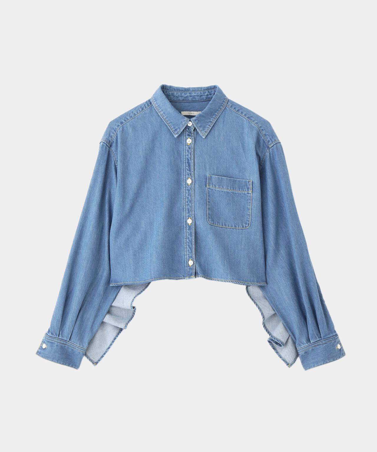 ライトデニムブラウス