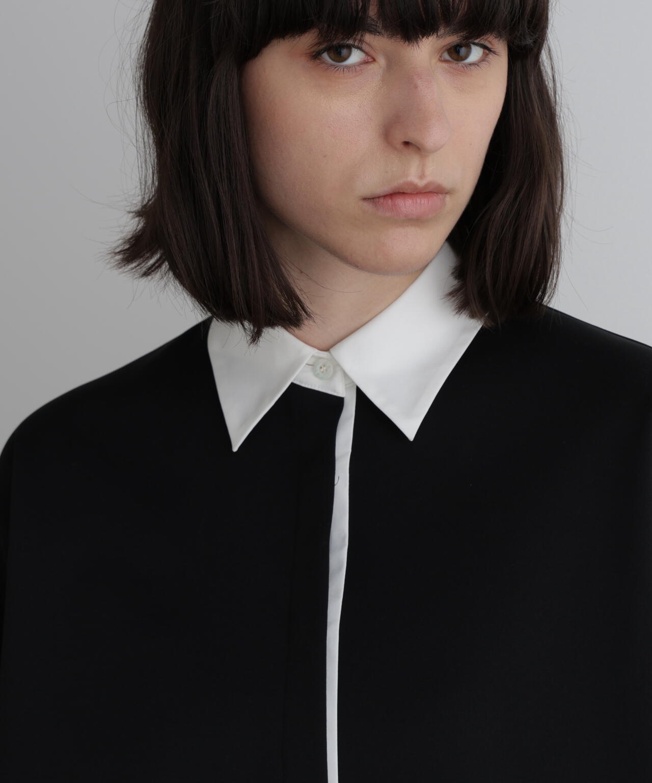 バイカラーテントブラウス