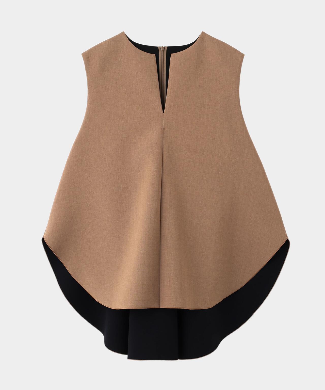 ライトボンディングノースリーブジレブラウス