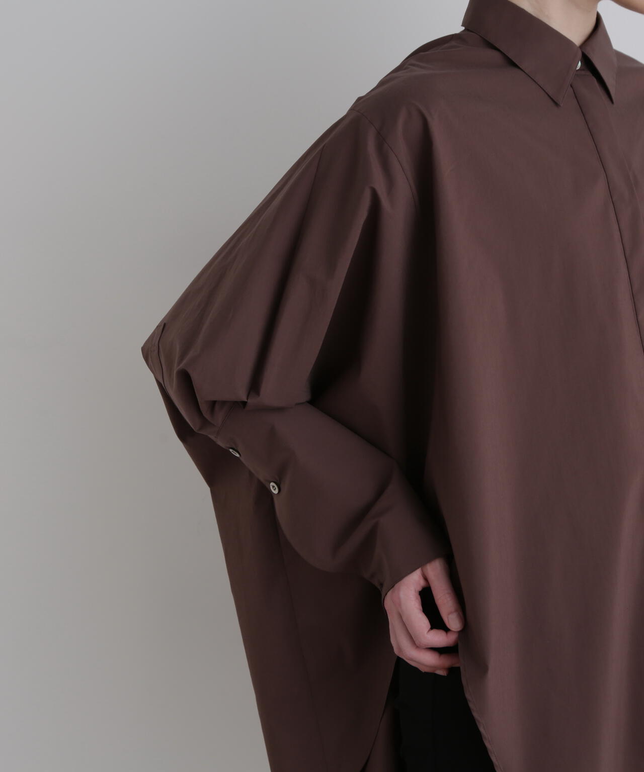 オーバーサイズロングカフスシャツ