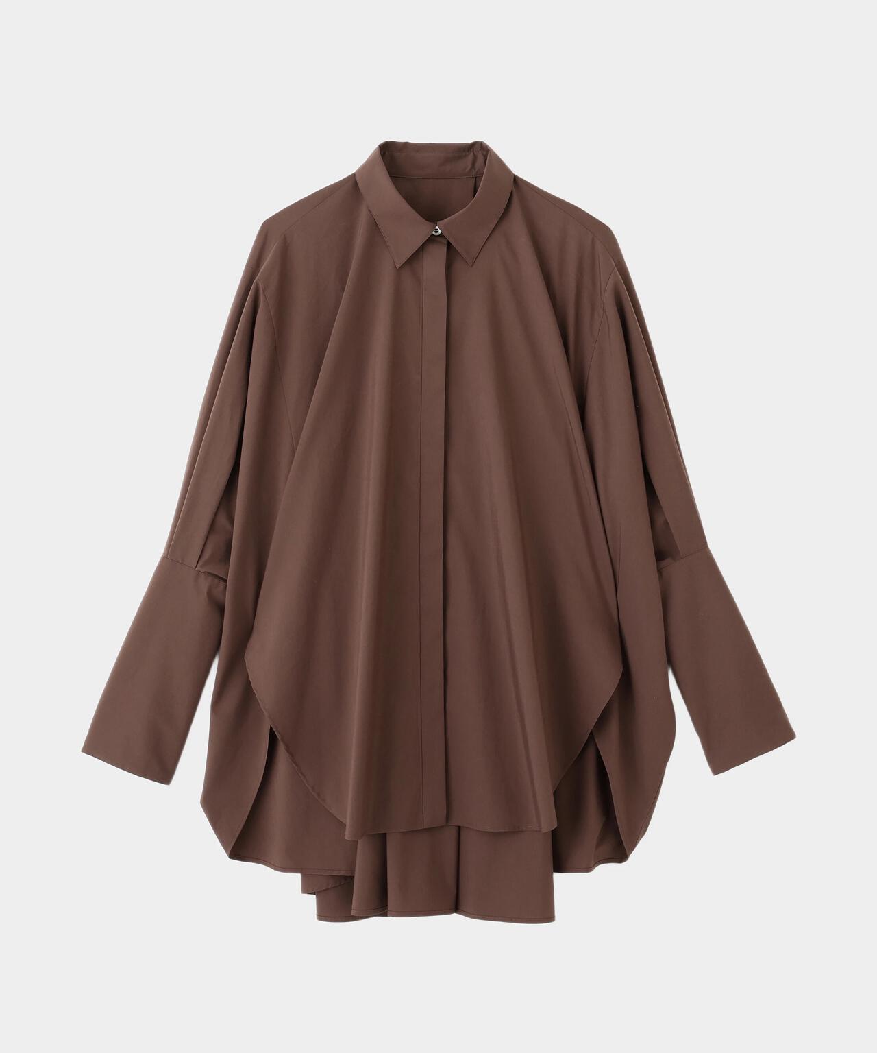 オーバーサイズロングカフスシャツ