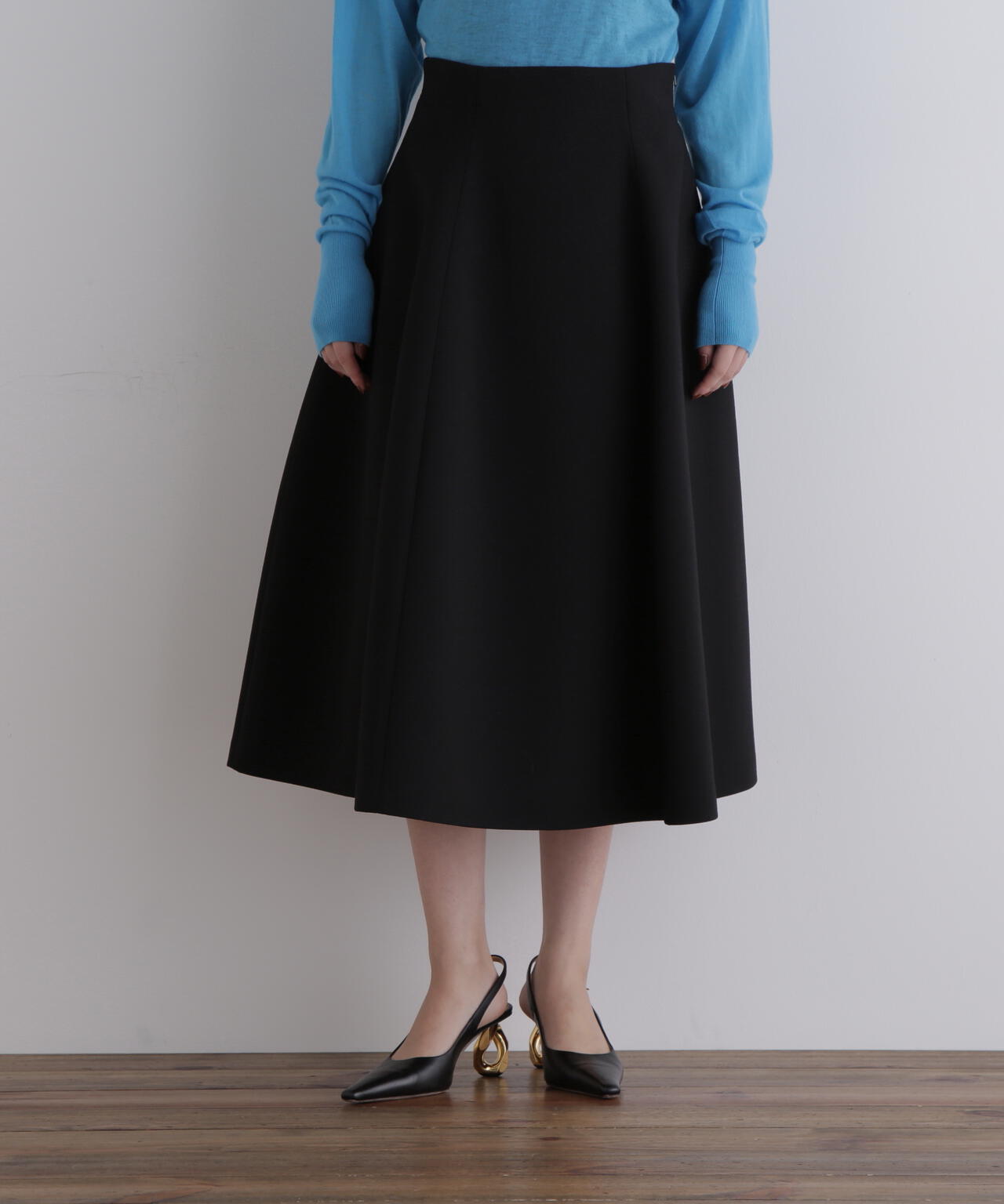 ライトボンディングハイウエストフレアスカート