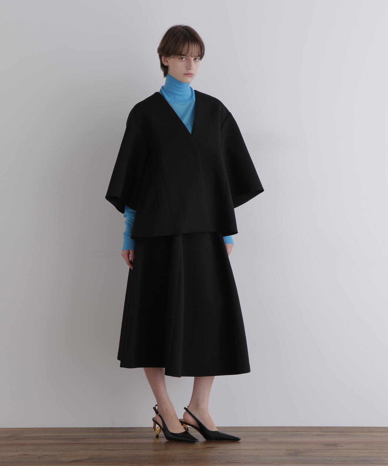 ライトボンディングハイウエストフレアスカート