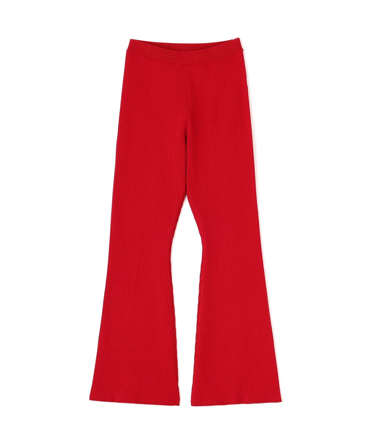 リブニットスカートパンツ