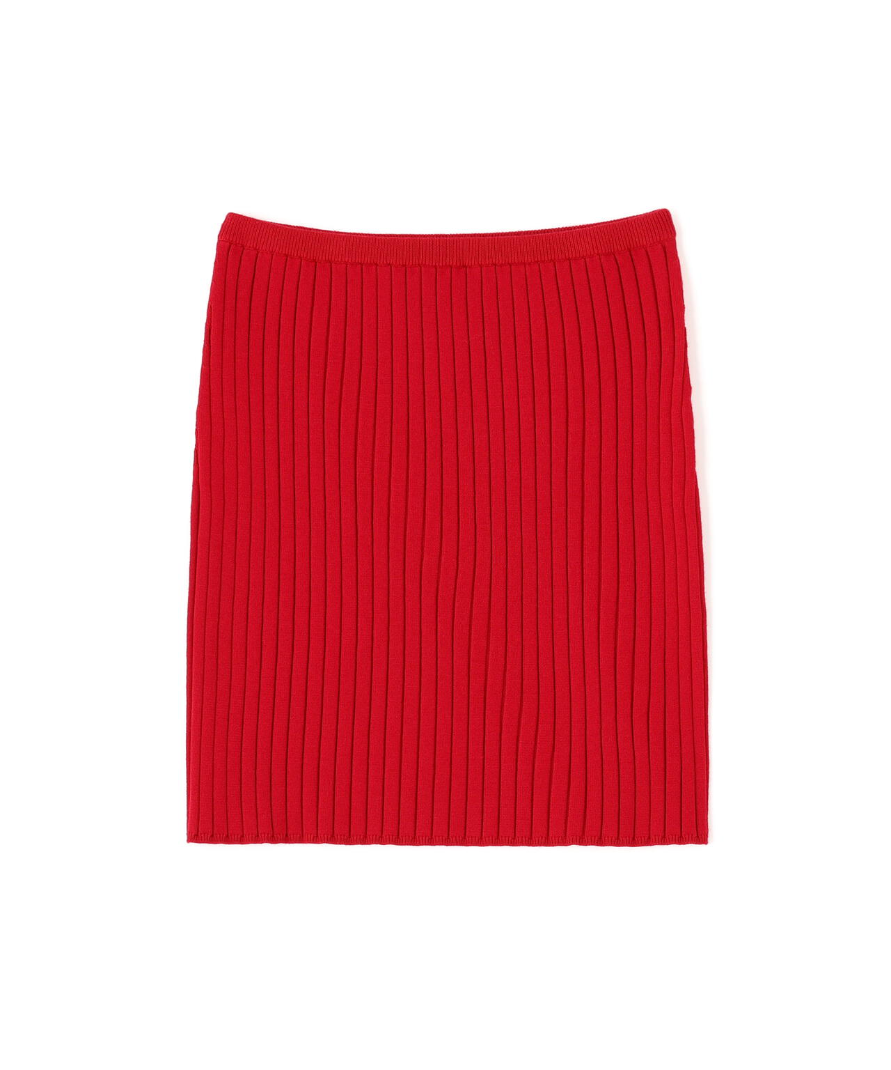 リブニットスカートパンツ