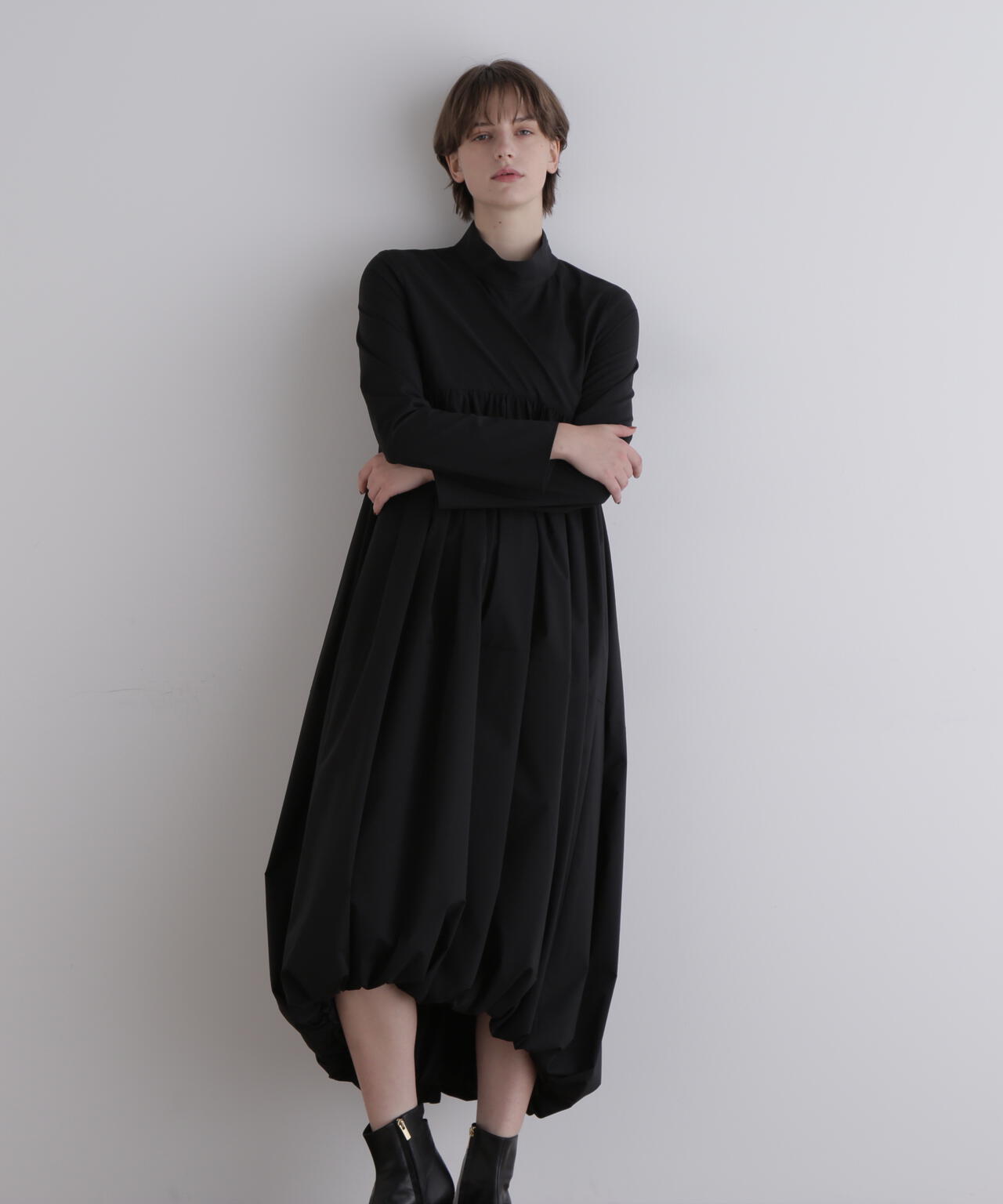 タフタバルーンワンピース