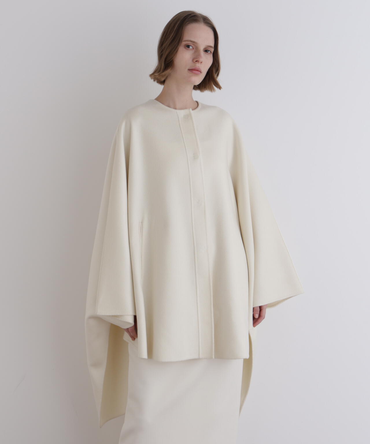 ピュアカシミアケープ