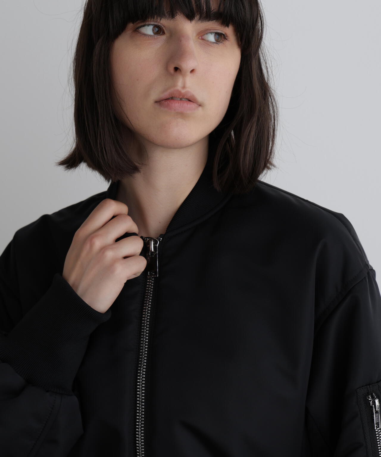 ナイロンウエストベルトパフィージャケット