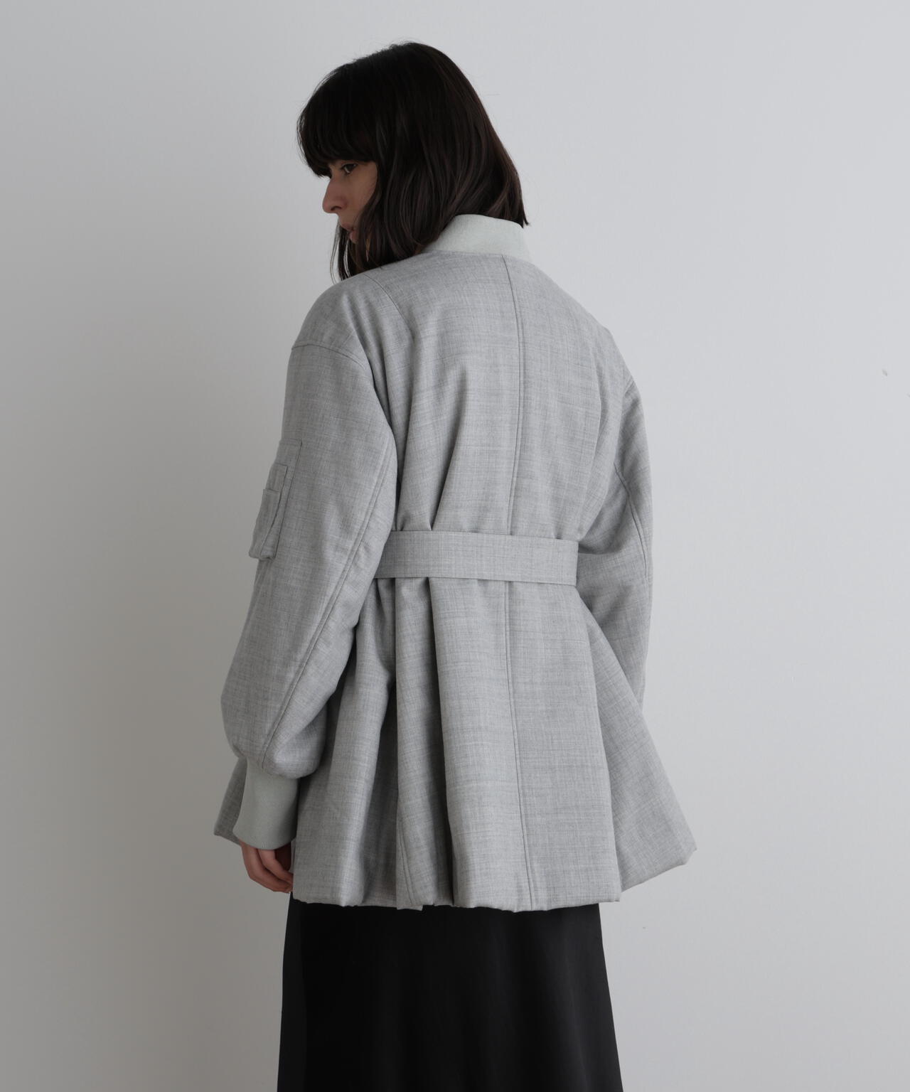 サキソニーウエストベルトパフィージャケット