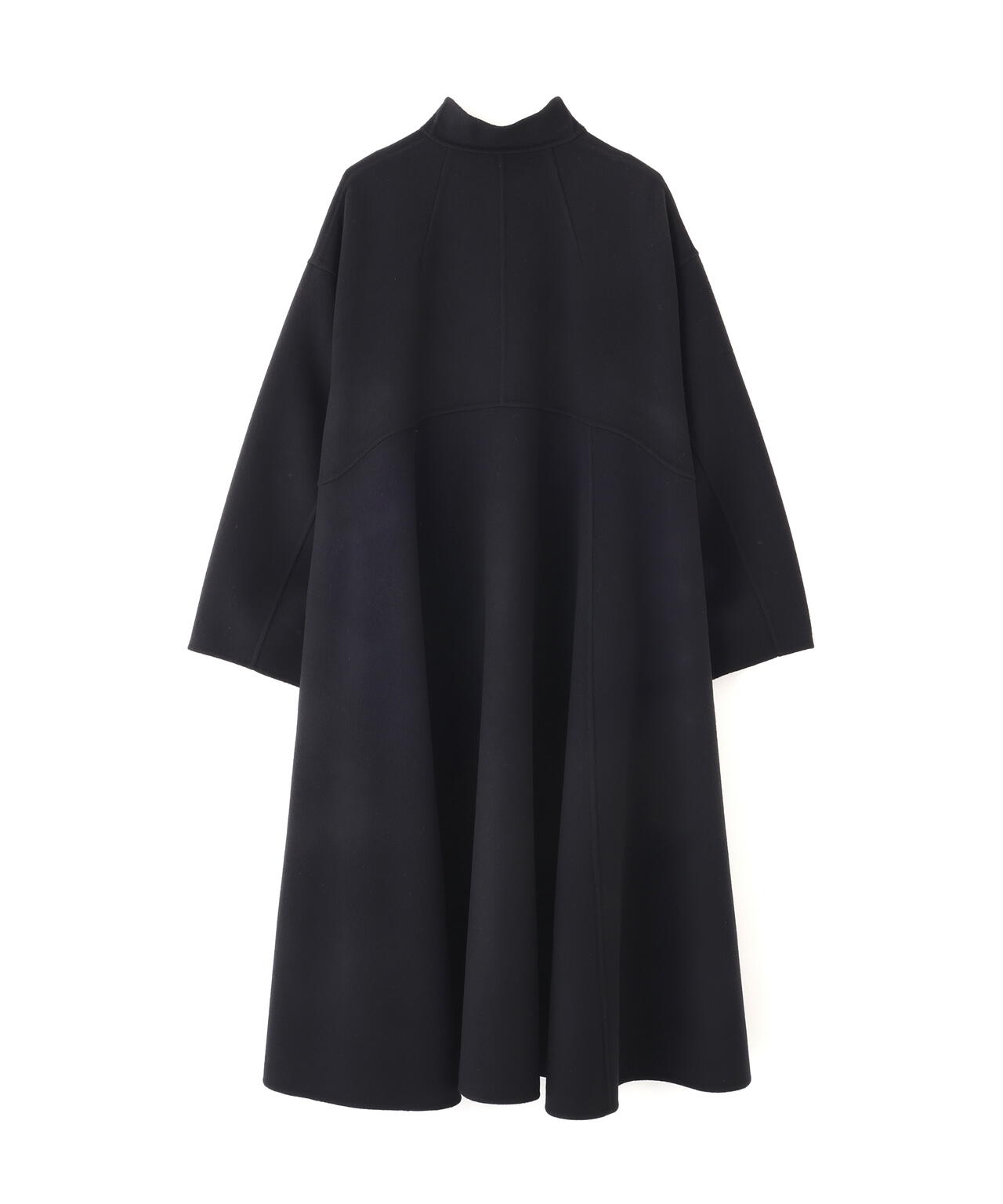 ソフトウールリバースタンドカラーコート