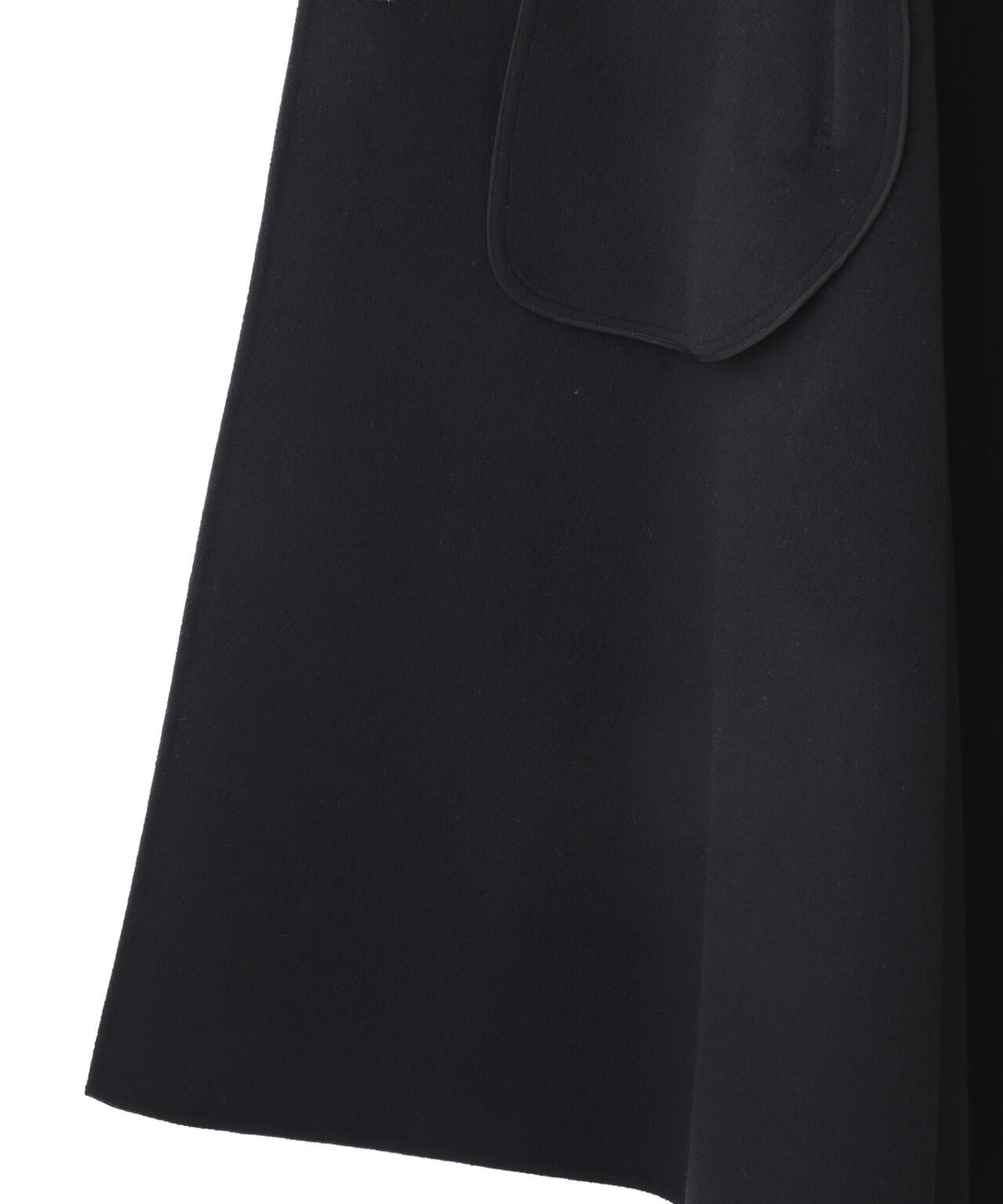 ソフトウールリバースタンドカラーコート