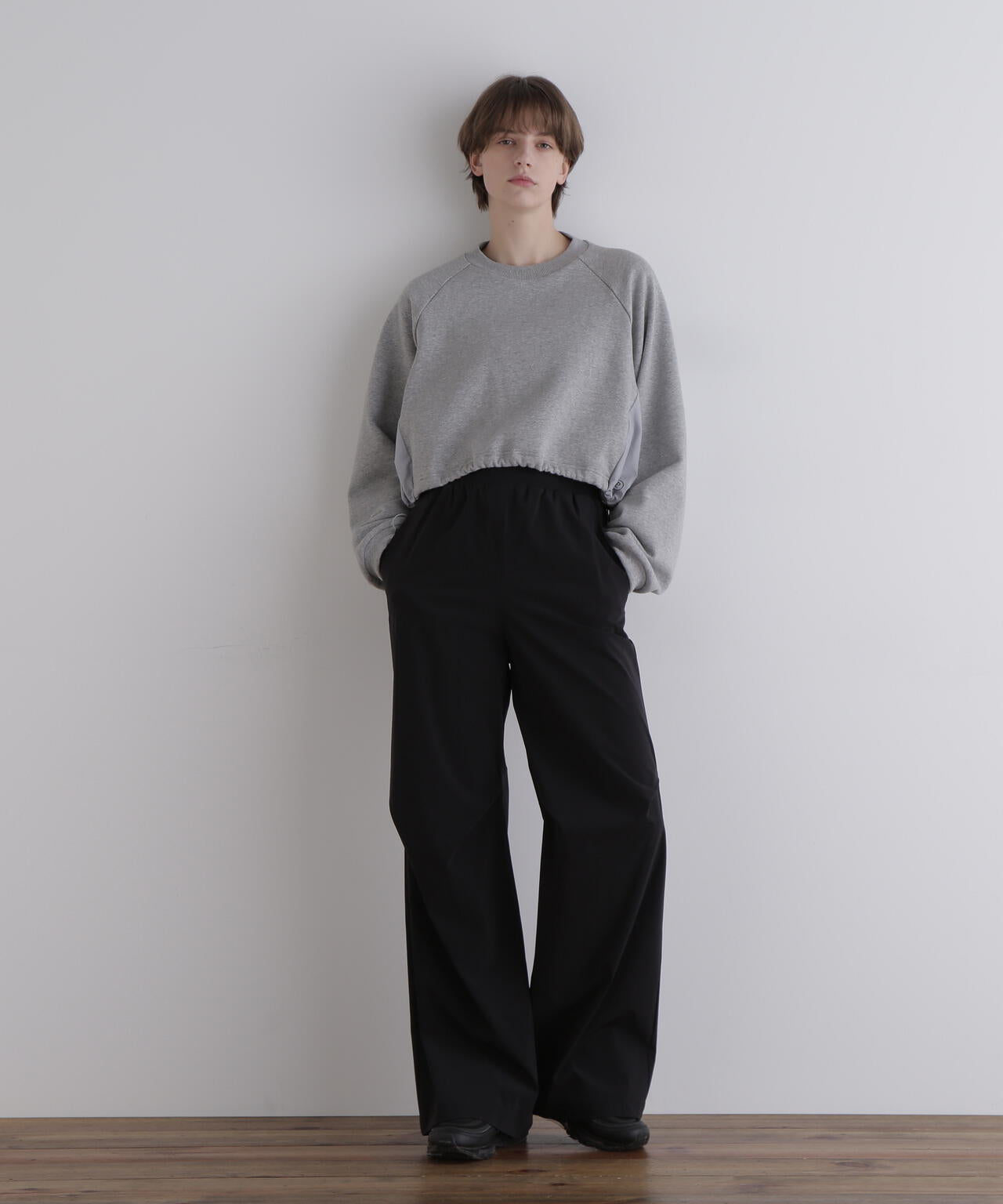 《LE PHIL SPORTS》バック裏毛コンビショートプルオーバー