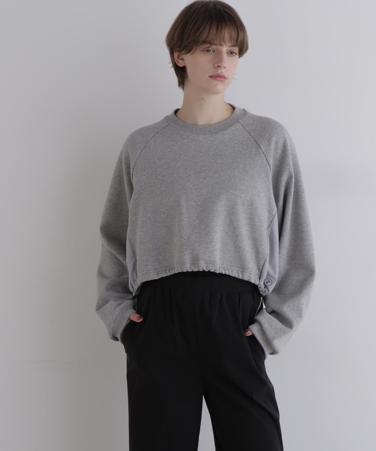 《LE PHIL SPORTS》バック裏毛コンビショートプルオーバー