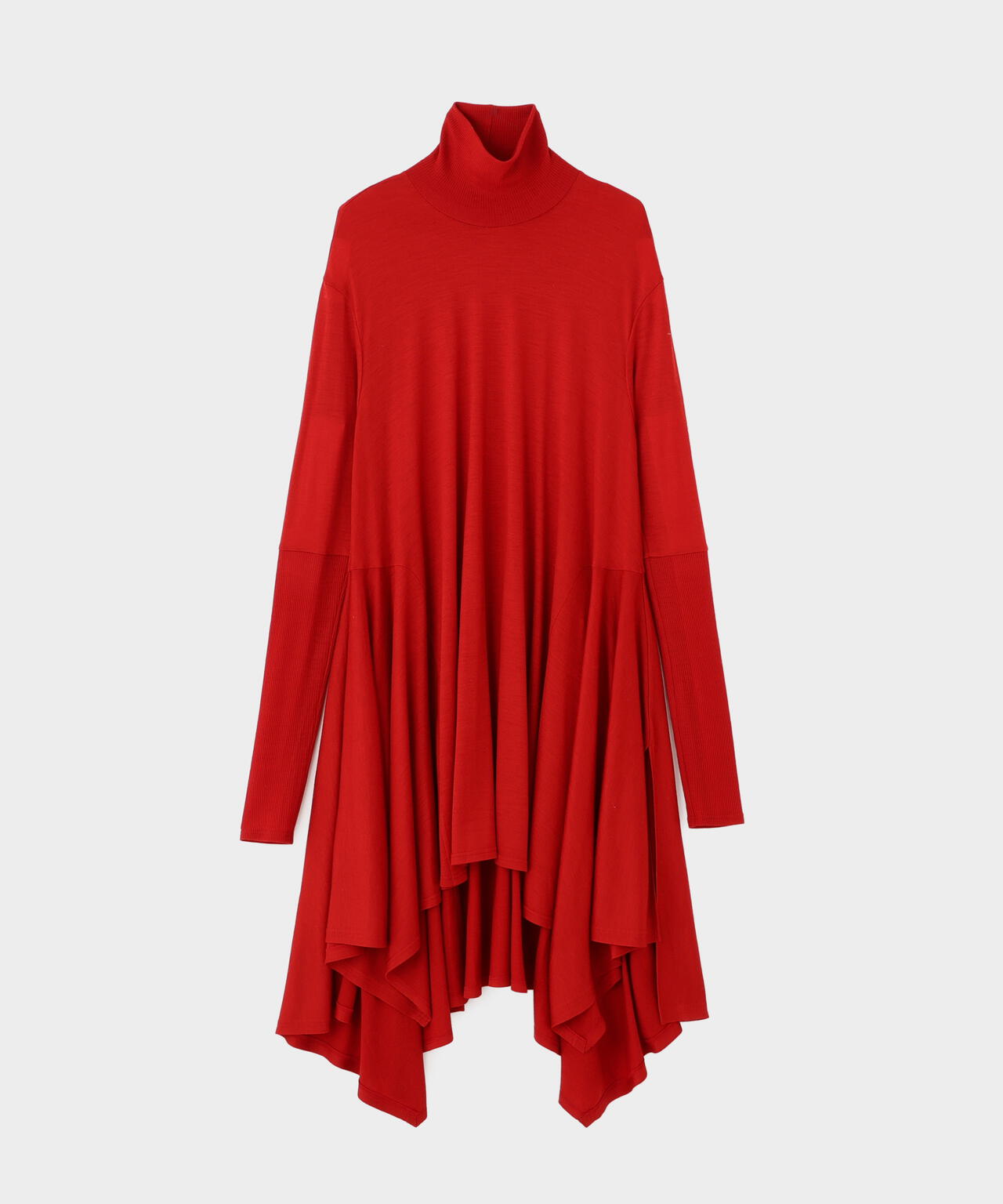 ウールジャージーコンビカットソー