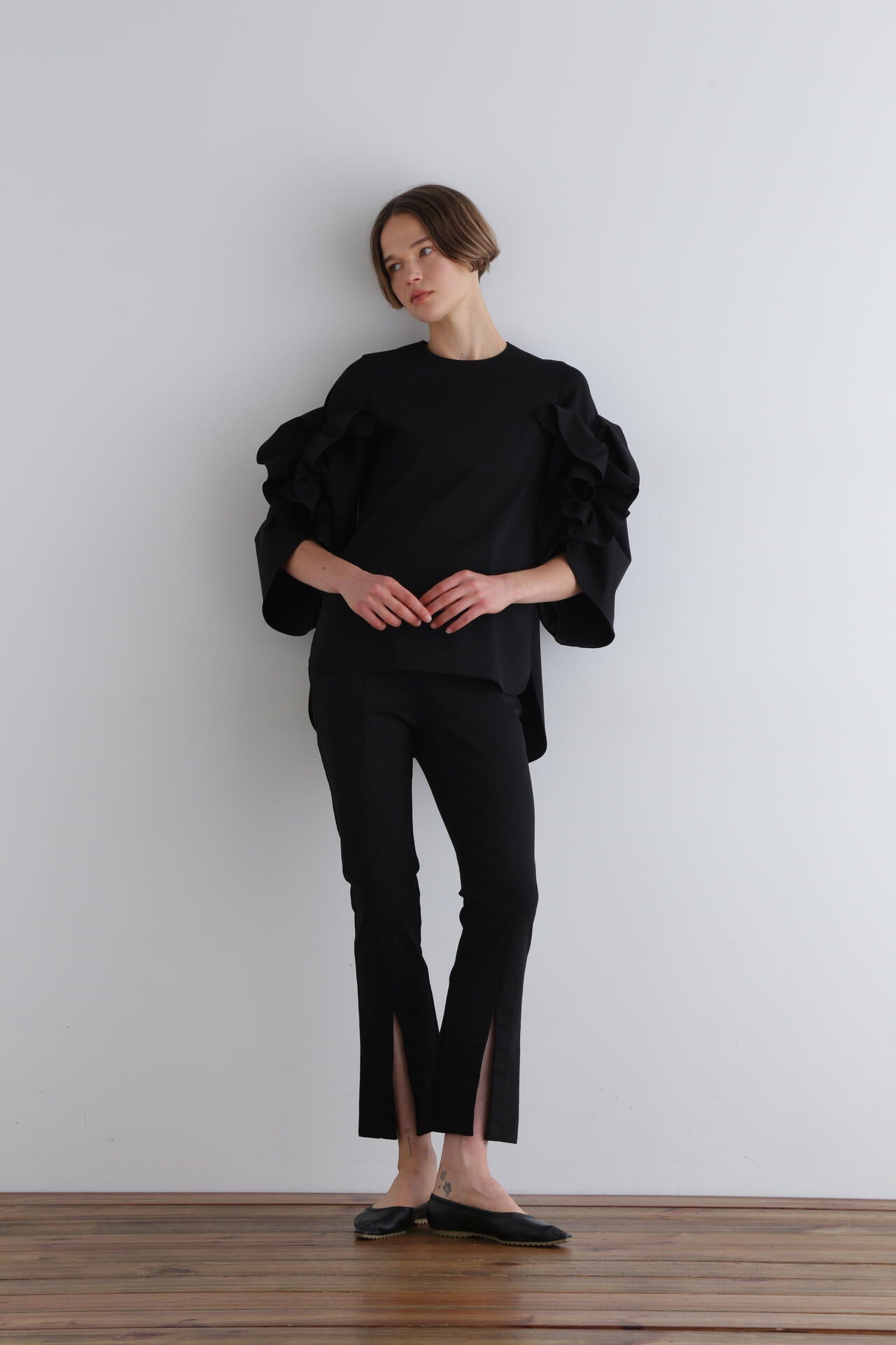 ハイストレッチポンチカットソー