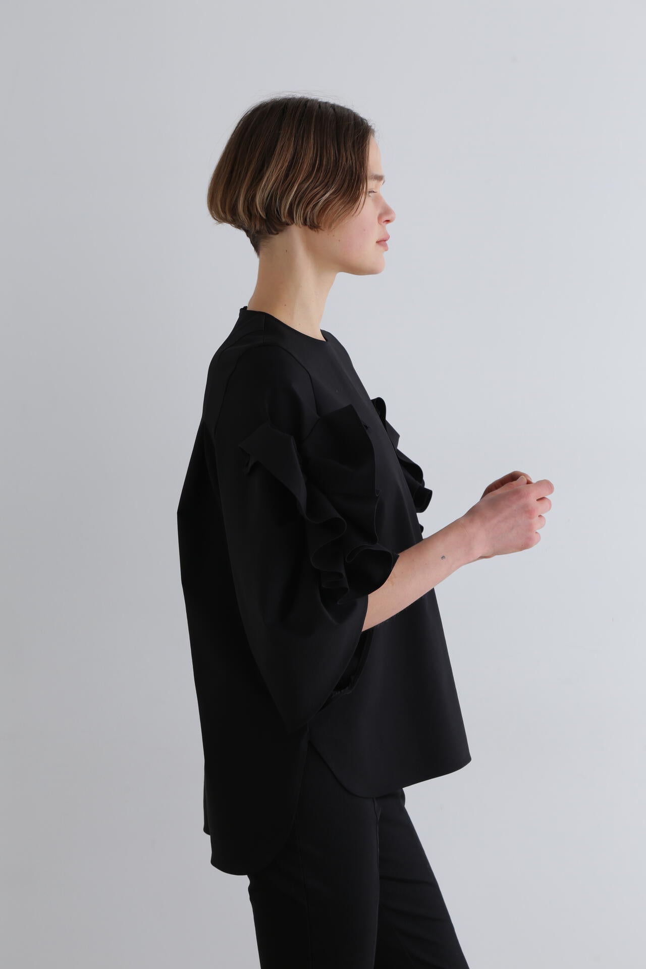 ハイストレッチポンチカットソー