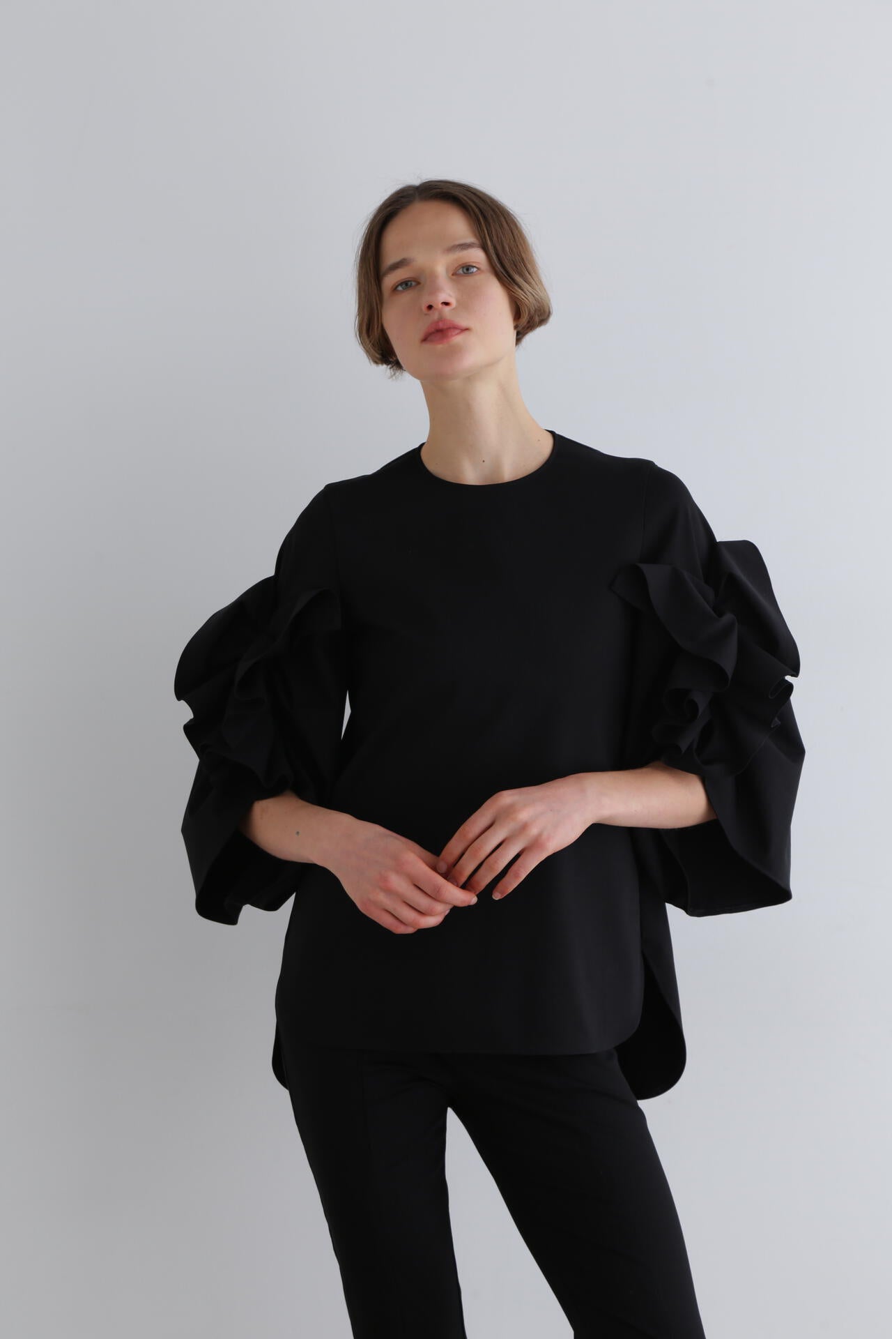 ハイストレッチポンチカットソー