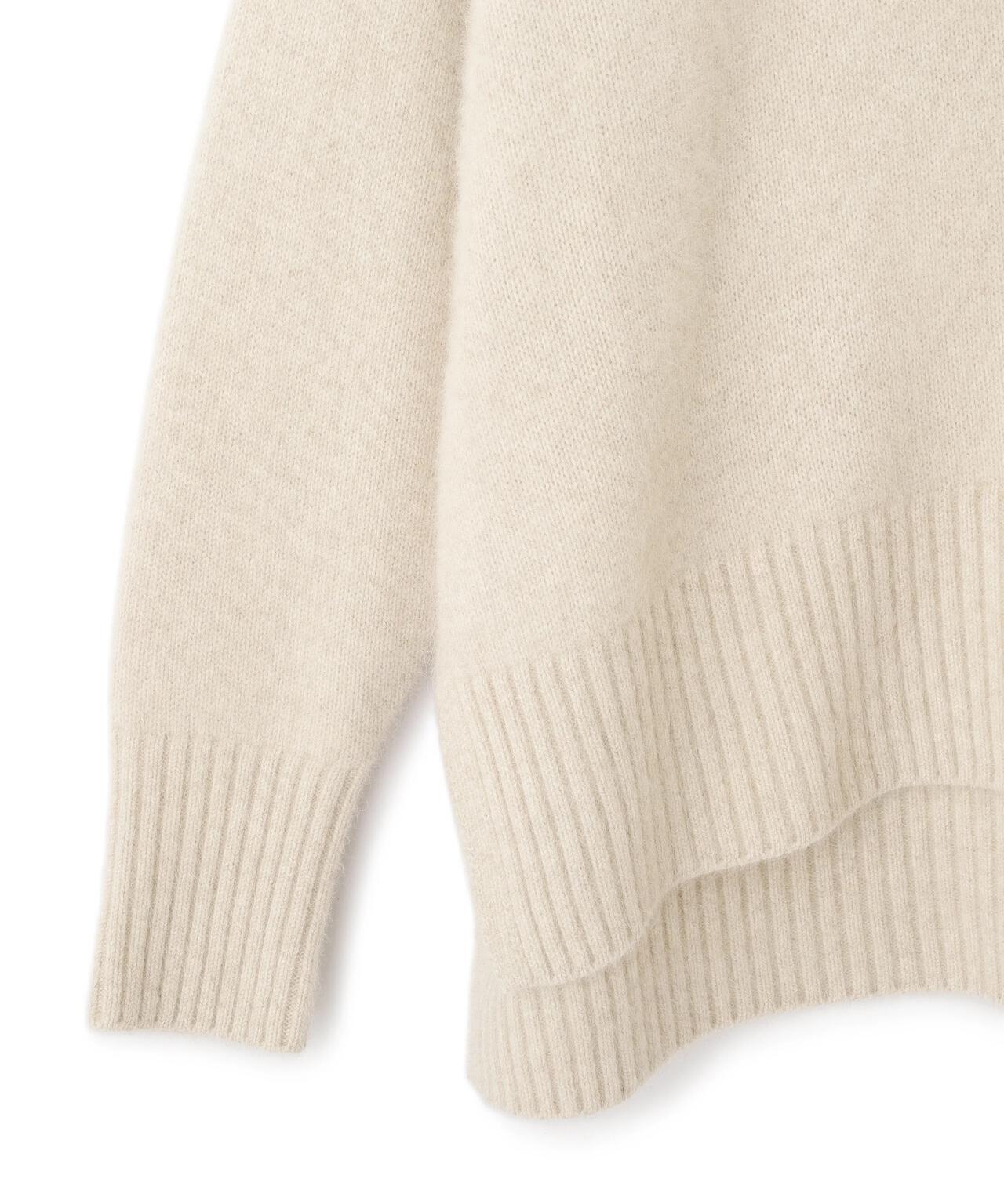 FOX混Vネックニット