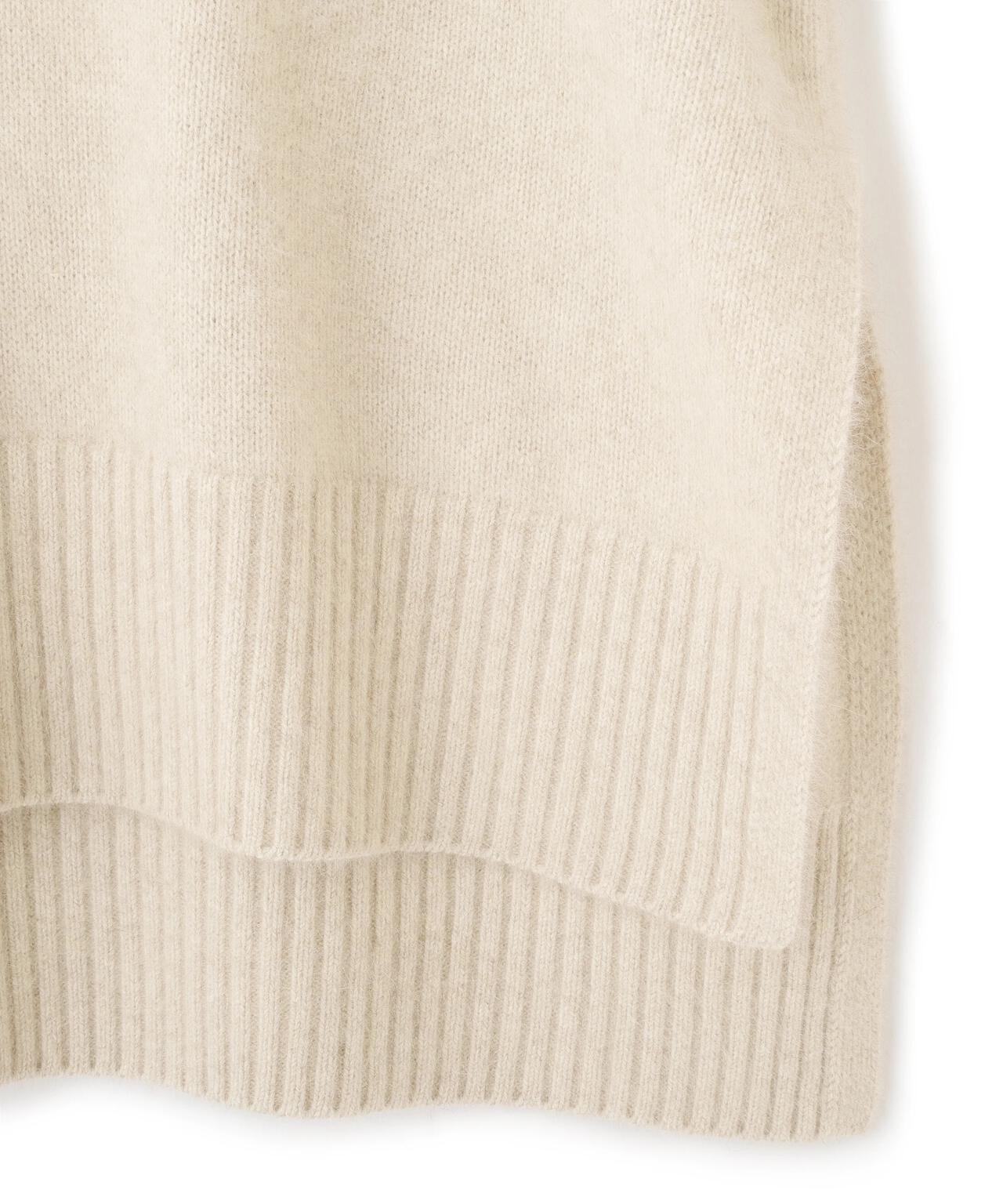 FOX混Vネックニット