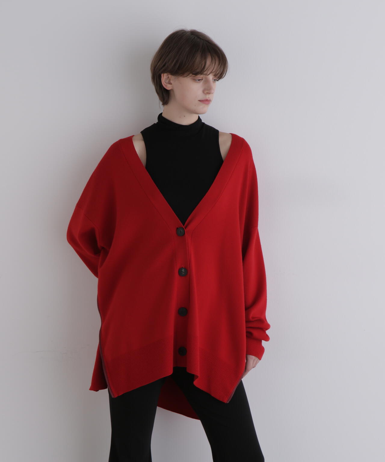 ウールオーバーサイズカーディガン