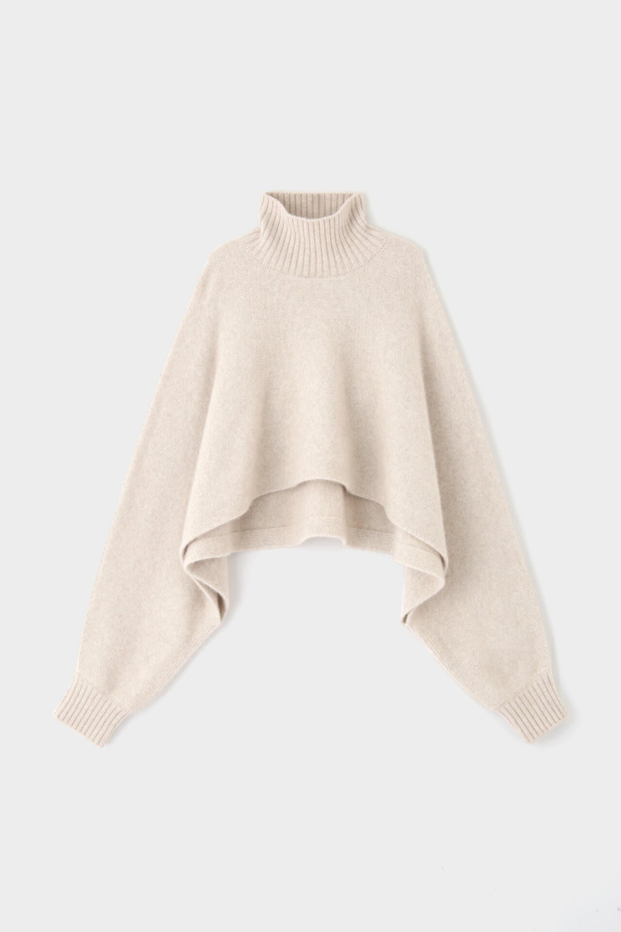 フォックス混ハイネックニット