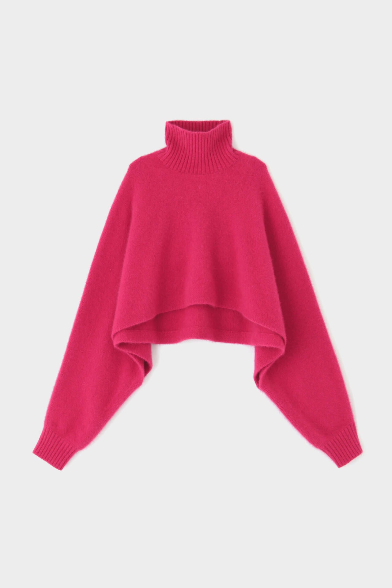 フォックス混ハイネックニット