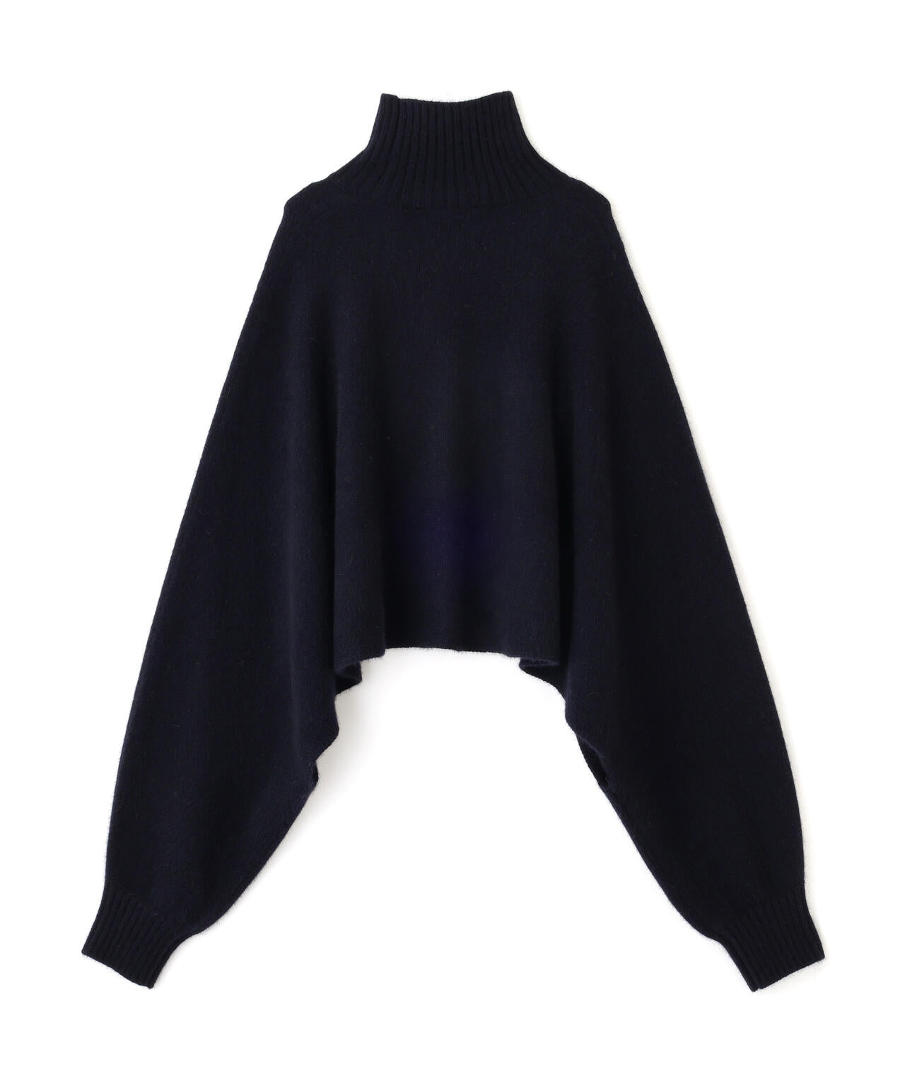 フォックス混ハイネックニット