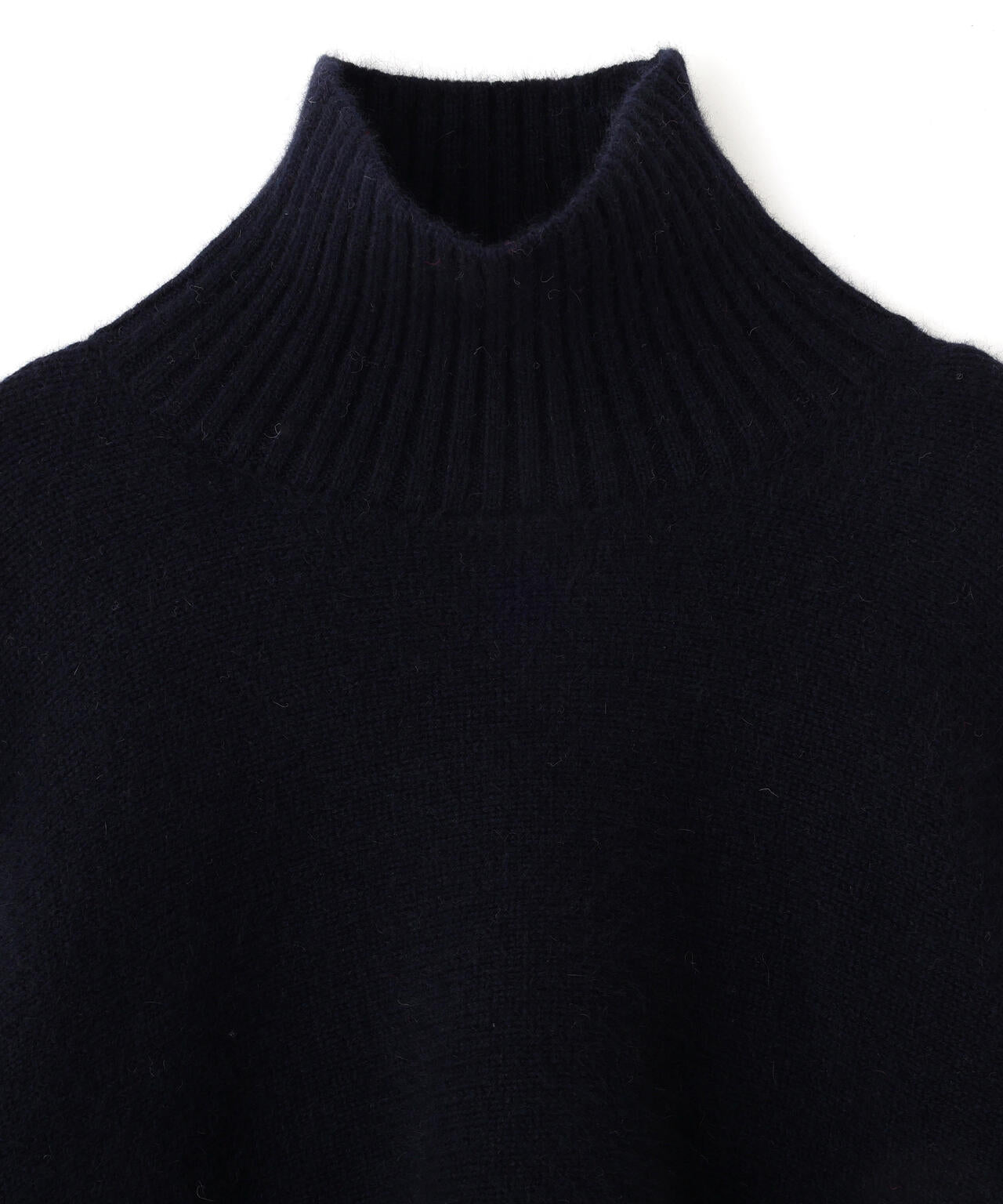 フォックス混ハイネックニット