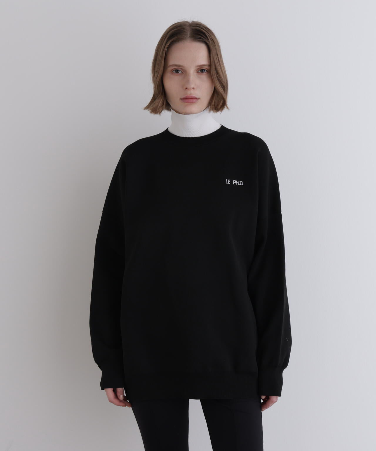 美品✨LE PHIL　ルフィル　ハイネックスキントップ　カシミヤ混　リブニット LE PHIL SPORTS》レタードハイネックニット | LE PHIL（ル フィル