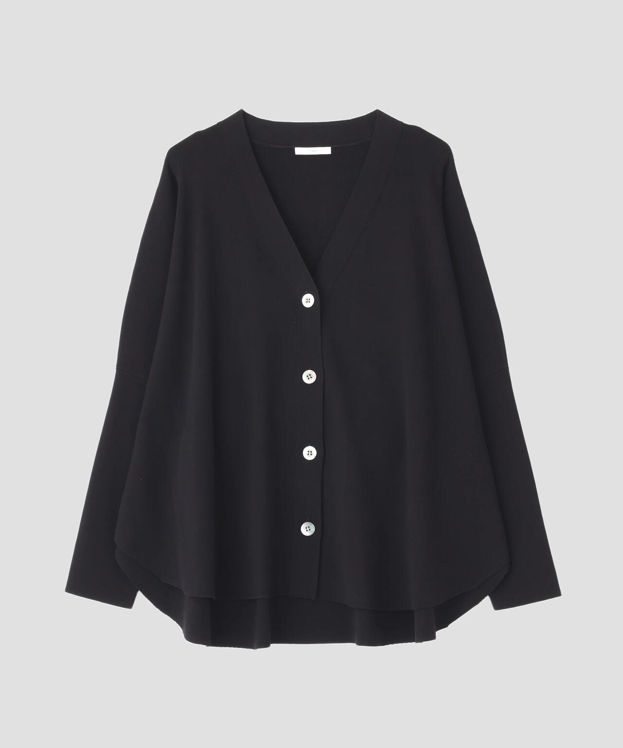 オーバーサイズラウンドヘムカーデ