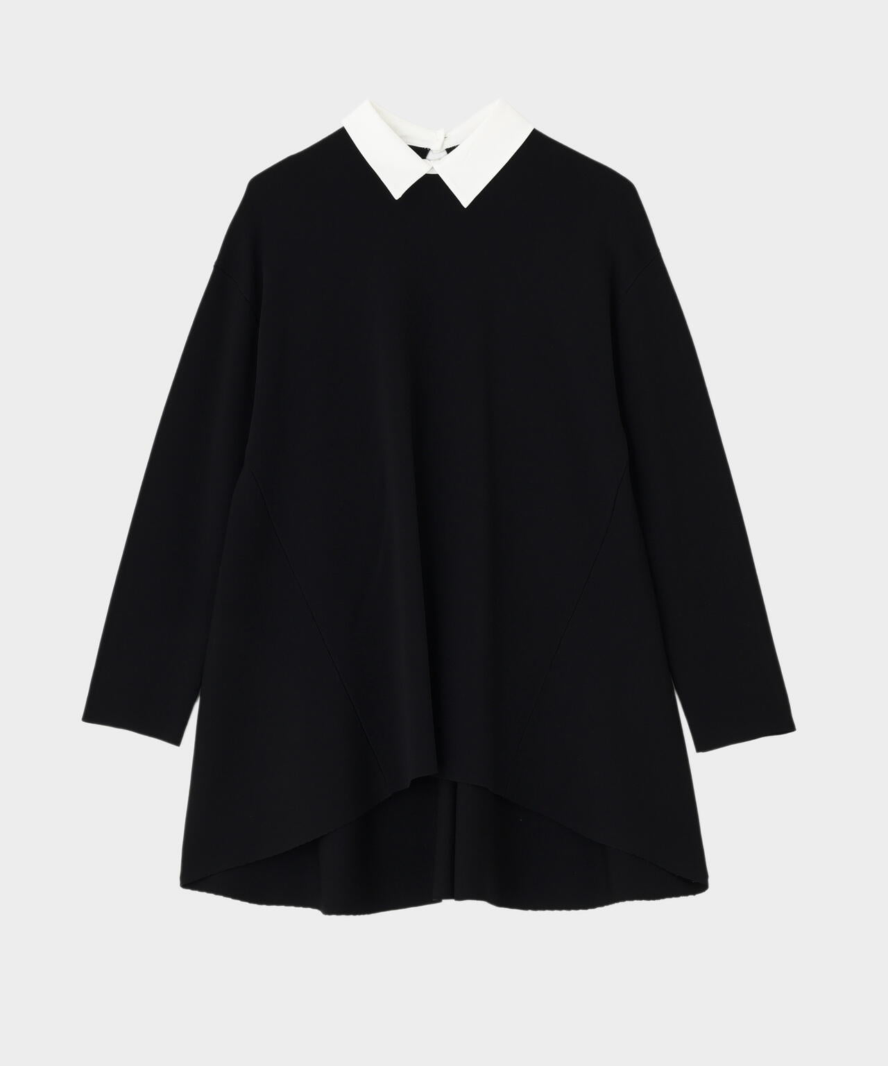 襟付きフレアニット