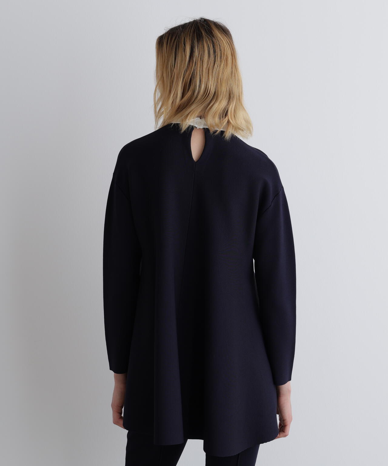 襟付きフレアニット