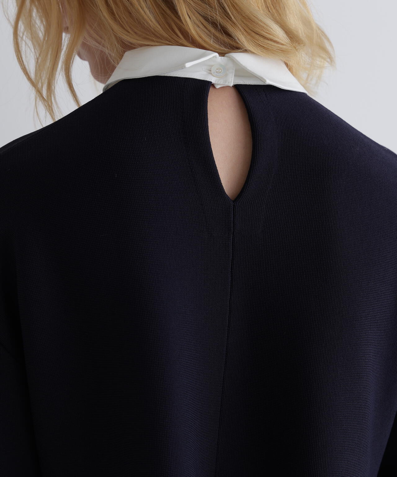 襟付きフレアニット