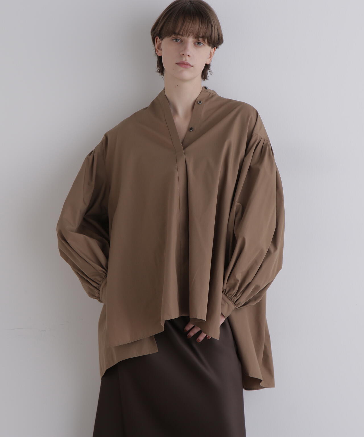 タイプライターギャザーブラウス