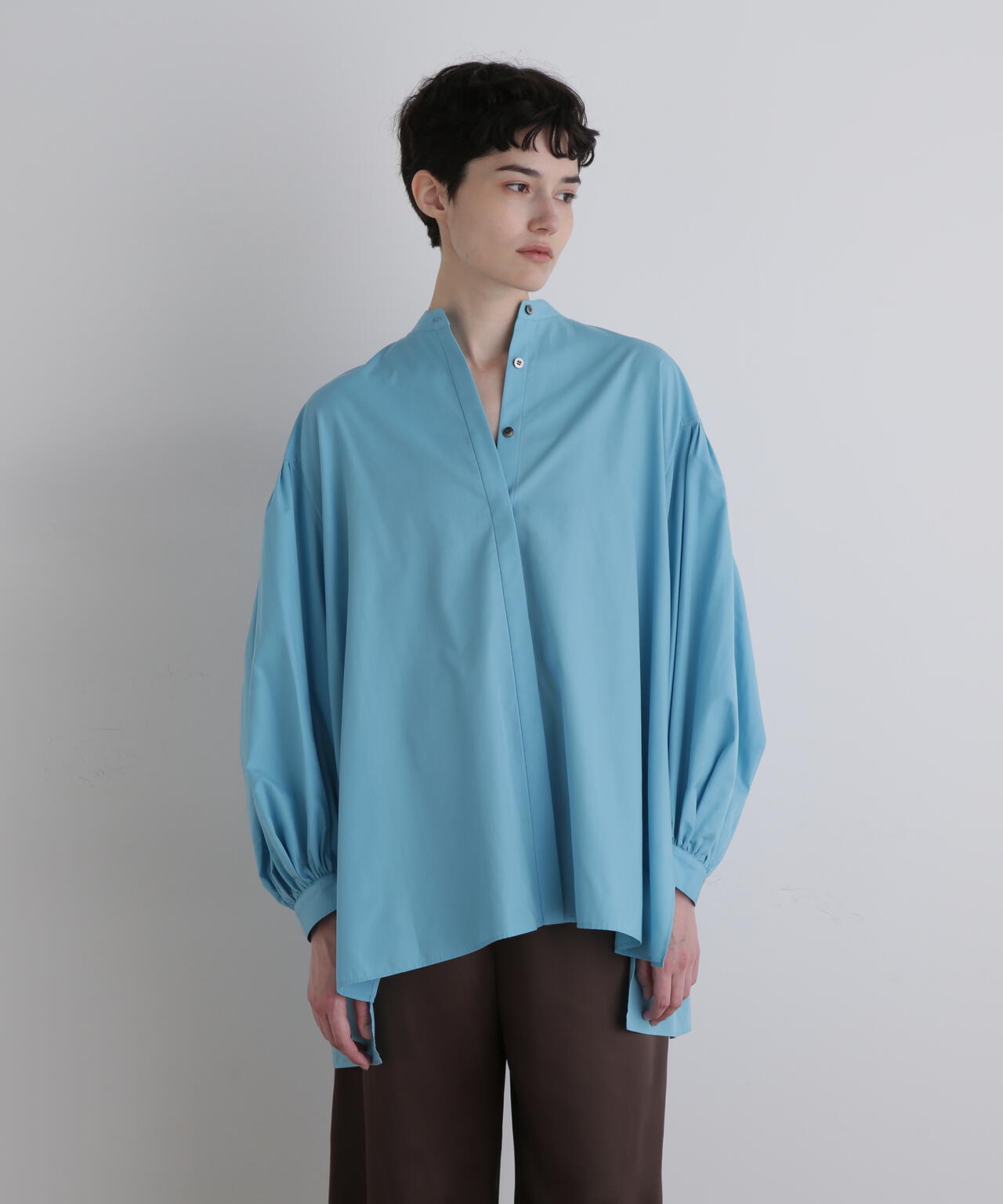 タイプライターギャザーブラウス