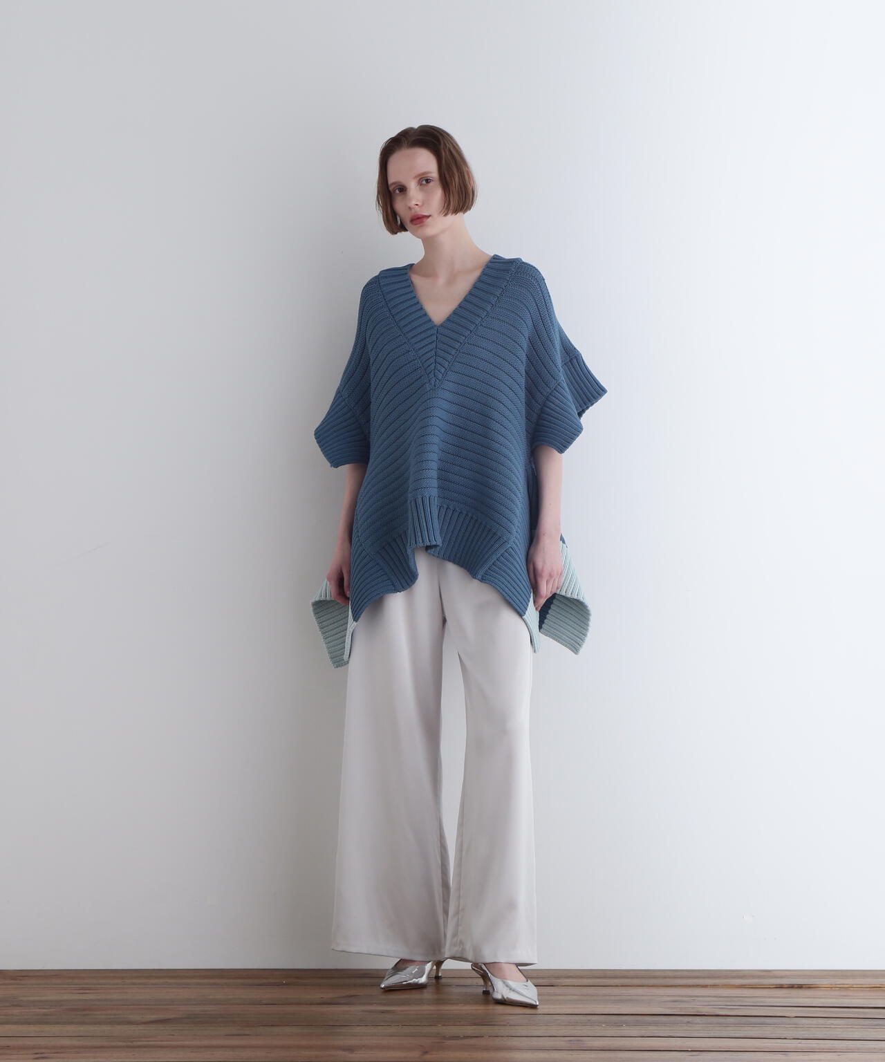 クラシックサテンパンツ