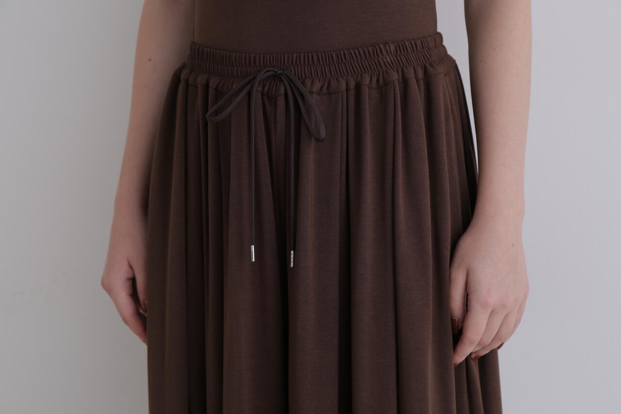 レーヨンギャザーワイドパンツ