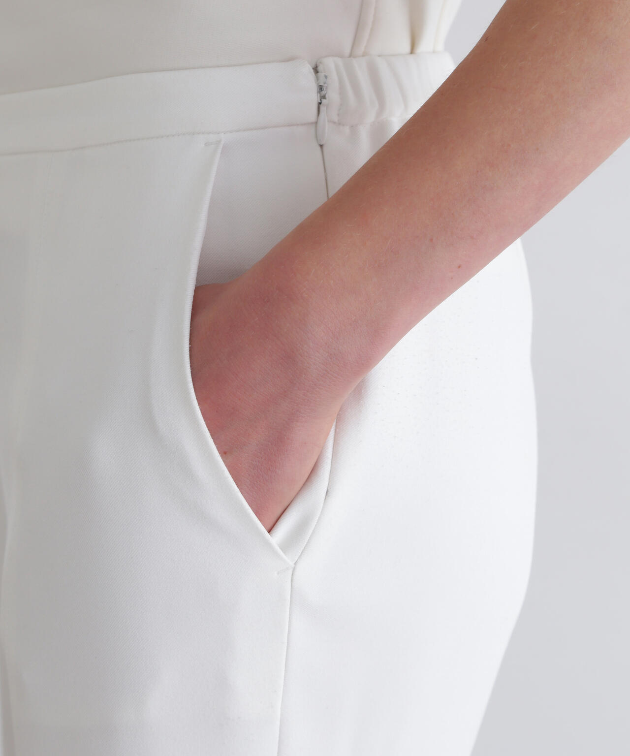 2WAYツイルフロントスリットパンツ