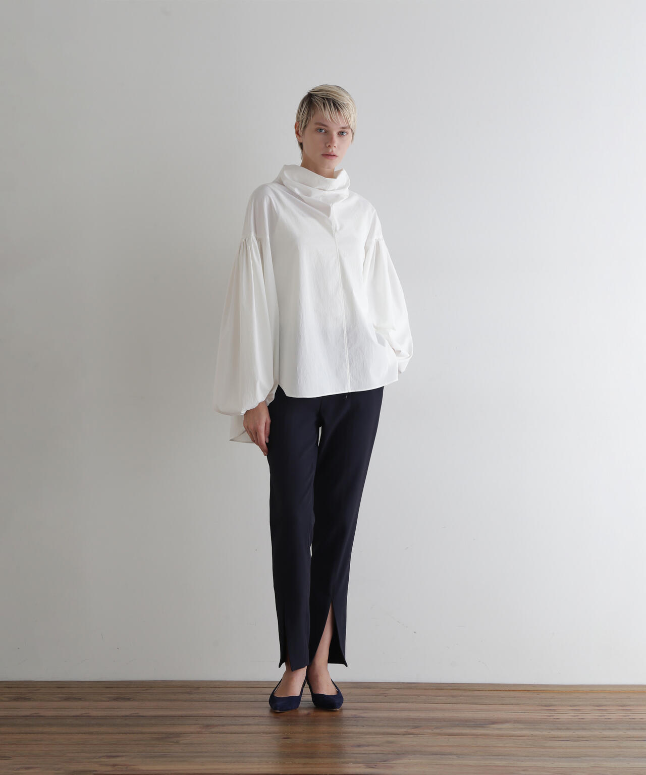 2WAYツイルフロントスリットパンツ