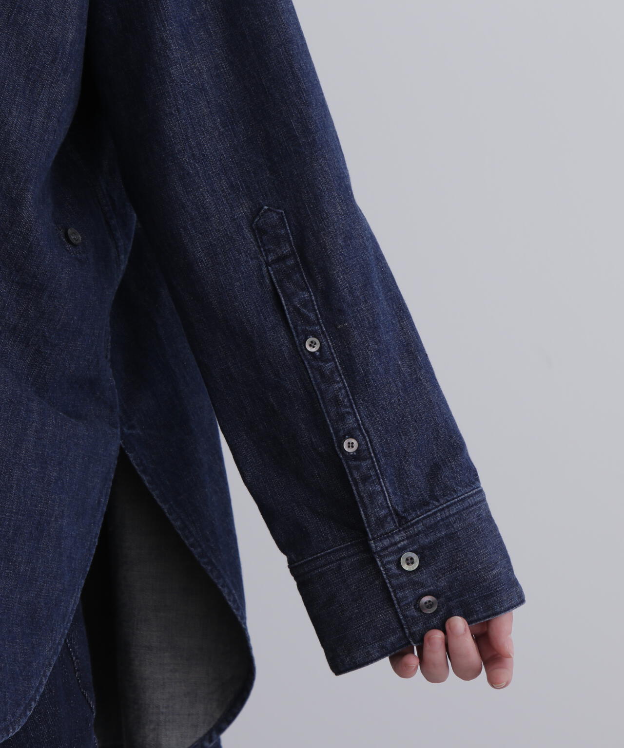 オーバーサイズデニムブラウス