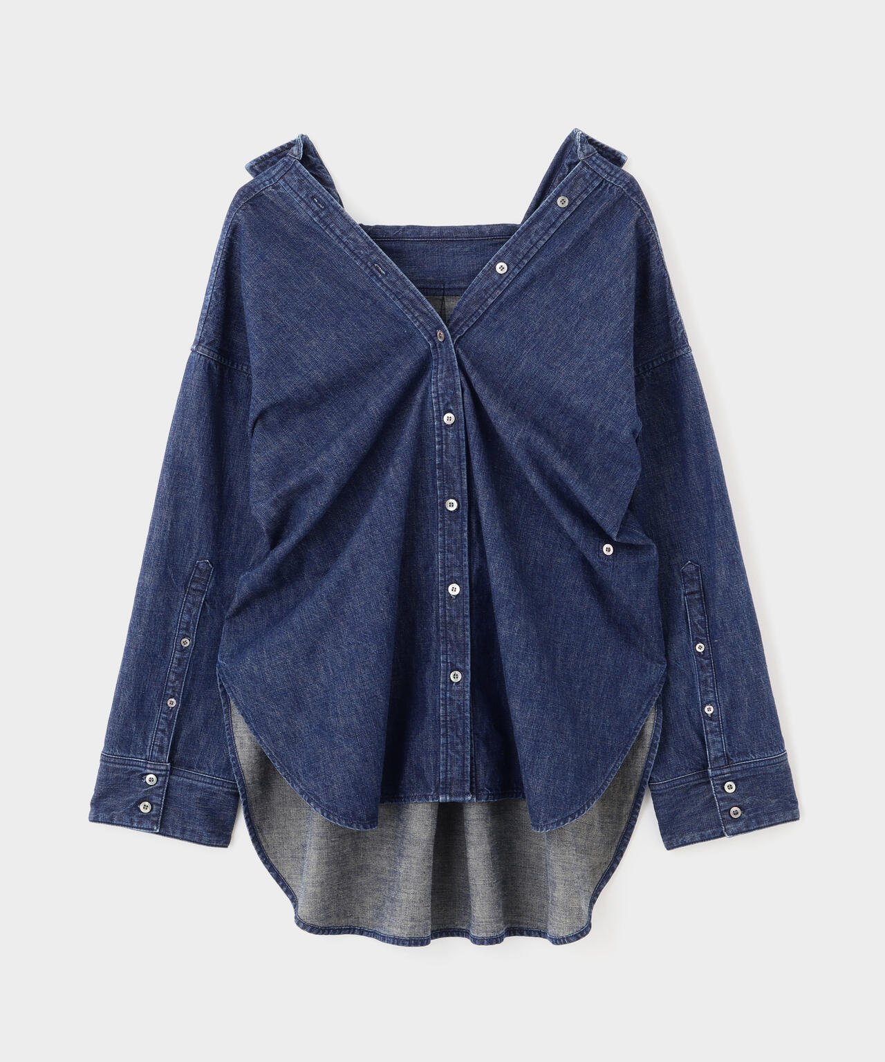 オーバーサイズデニムブラウス