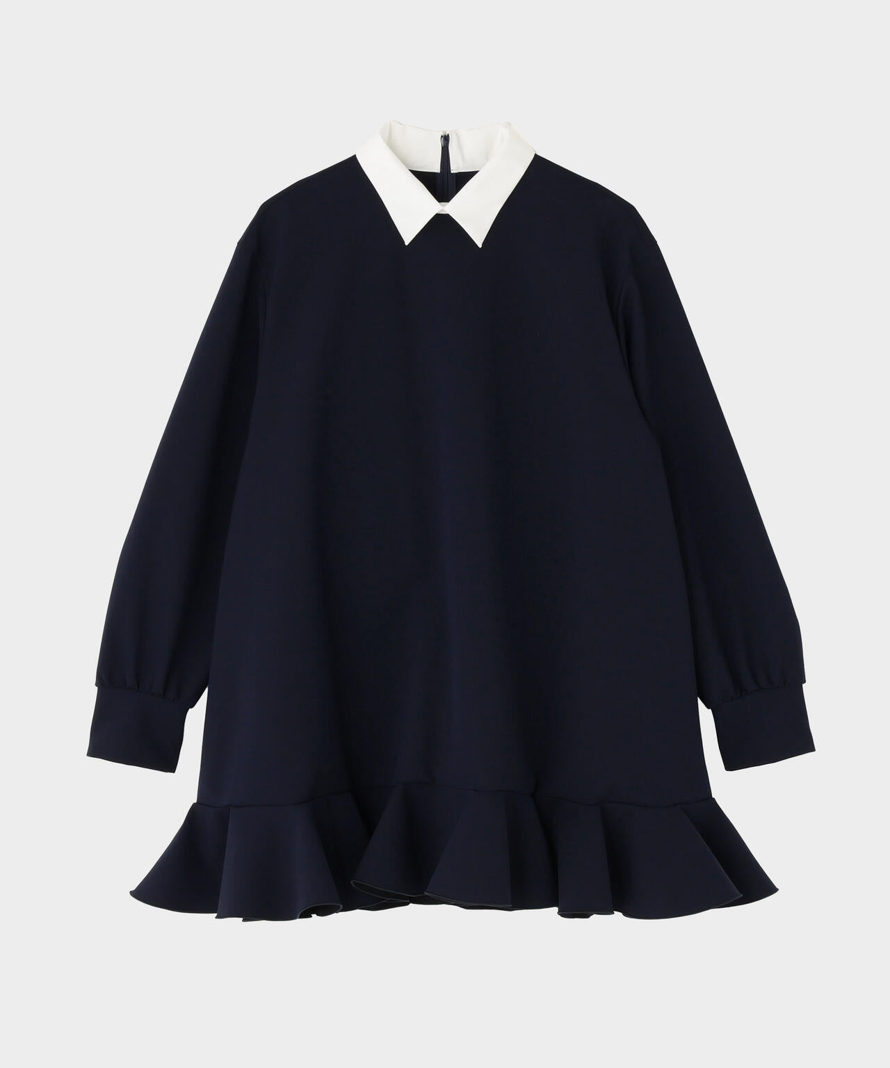 襟付きフリルブラウス