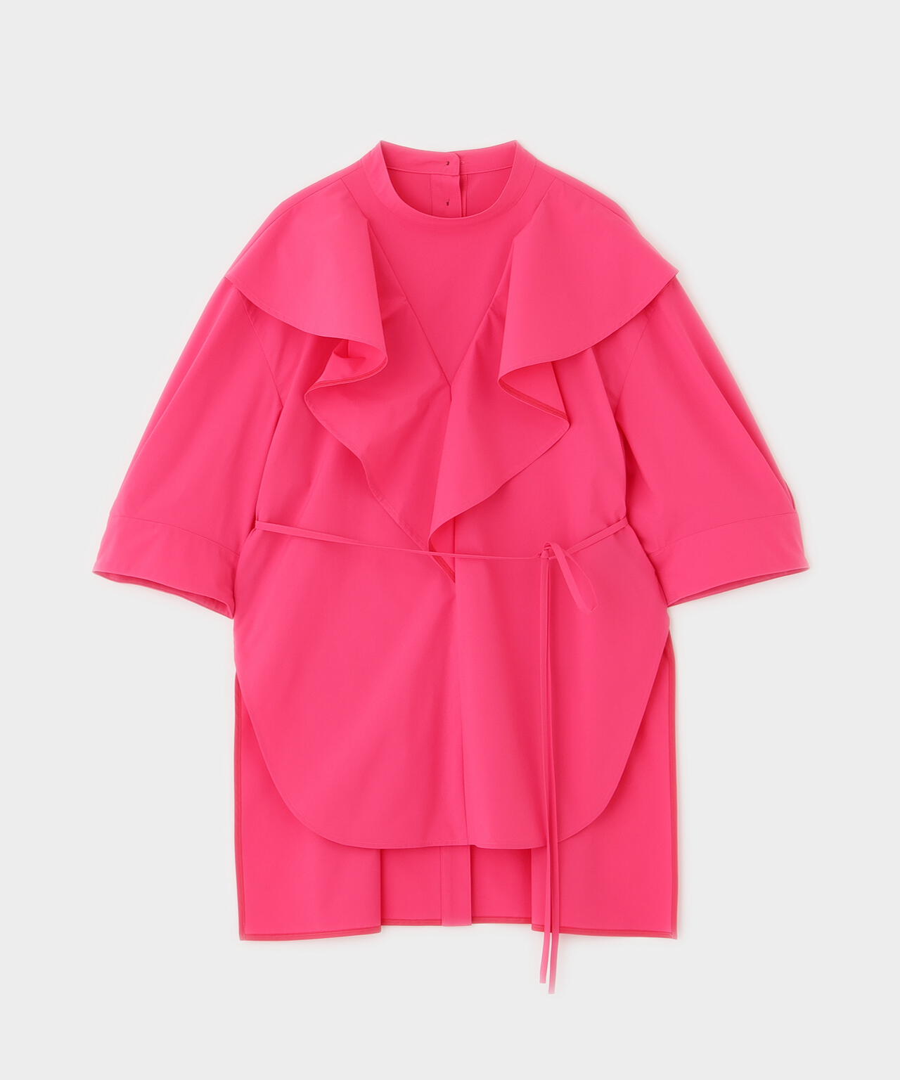 SOLOTEXブロードラッフルブラウス