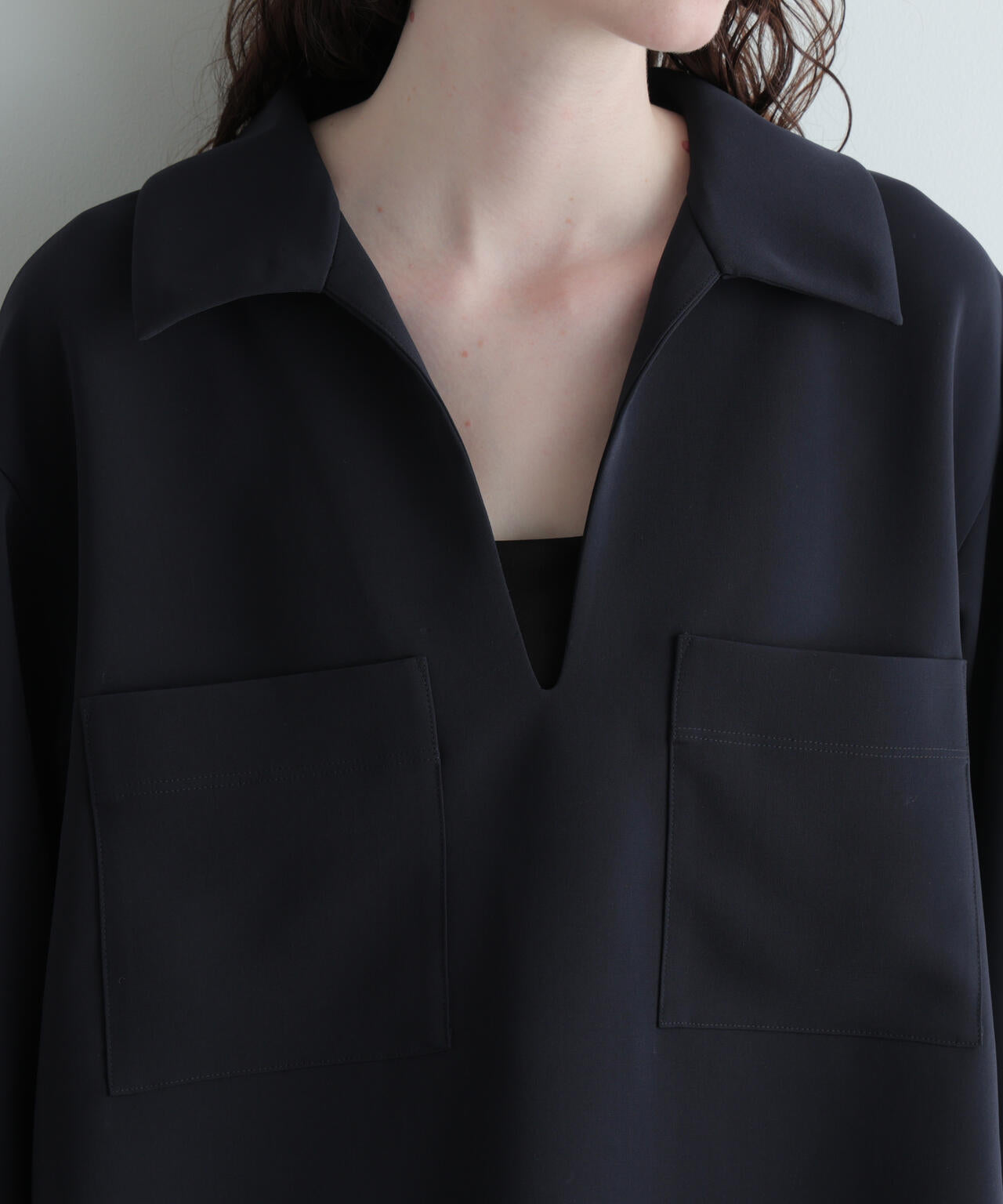 2WAYライトダブルクロスブラウス